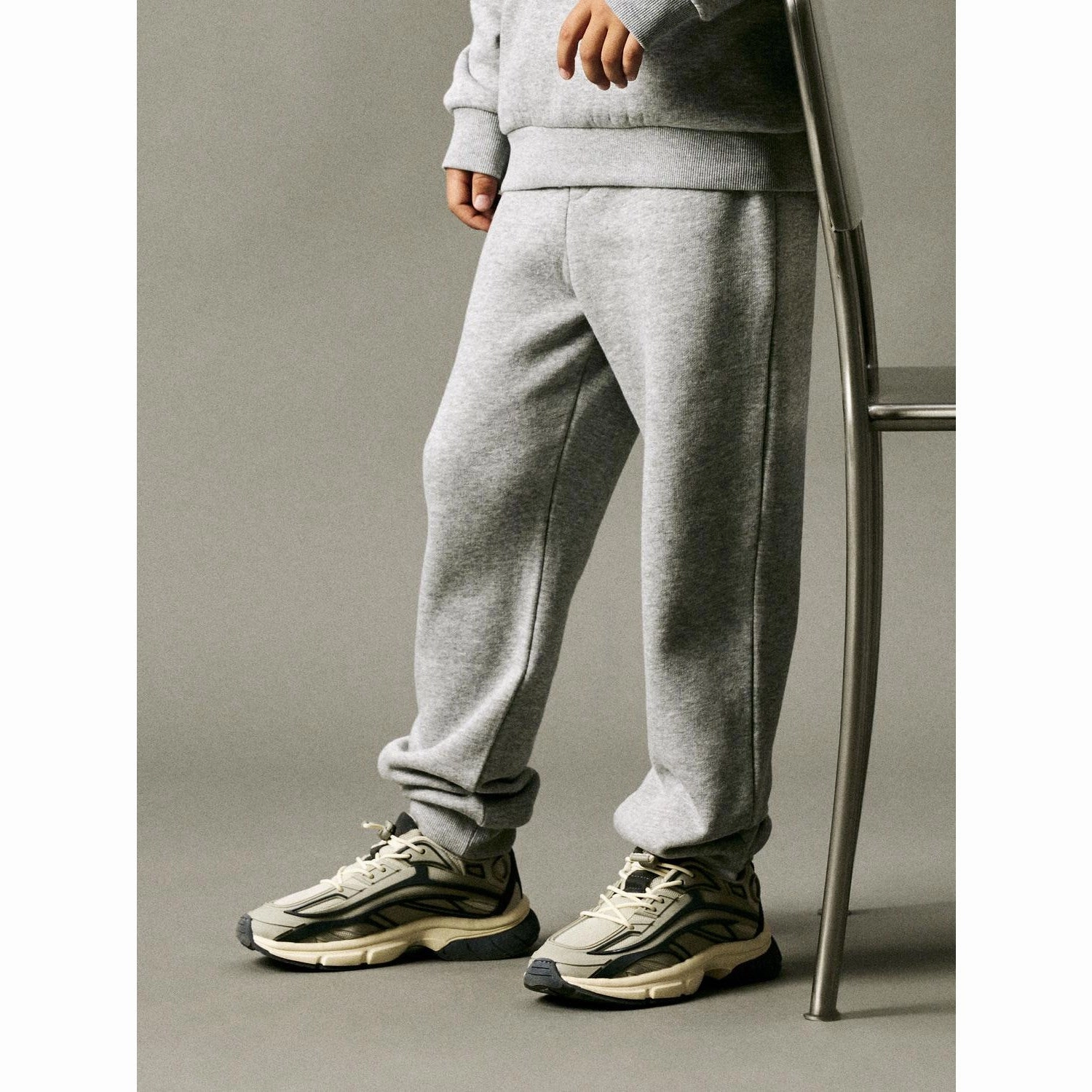 Name It Grey Melange Ohans Regular Sweatpants Lotion Quick Access Storage Pockets