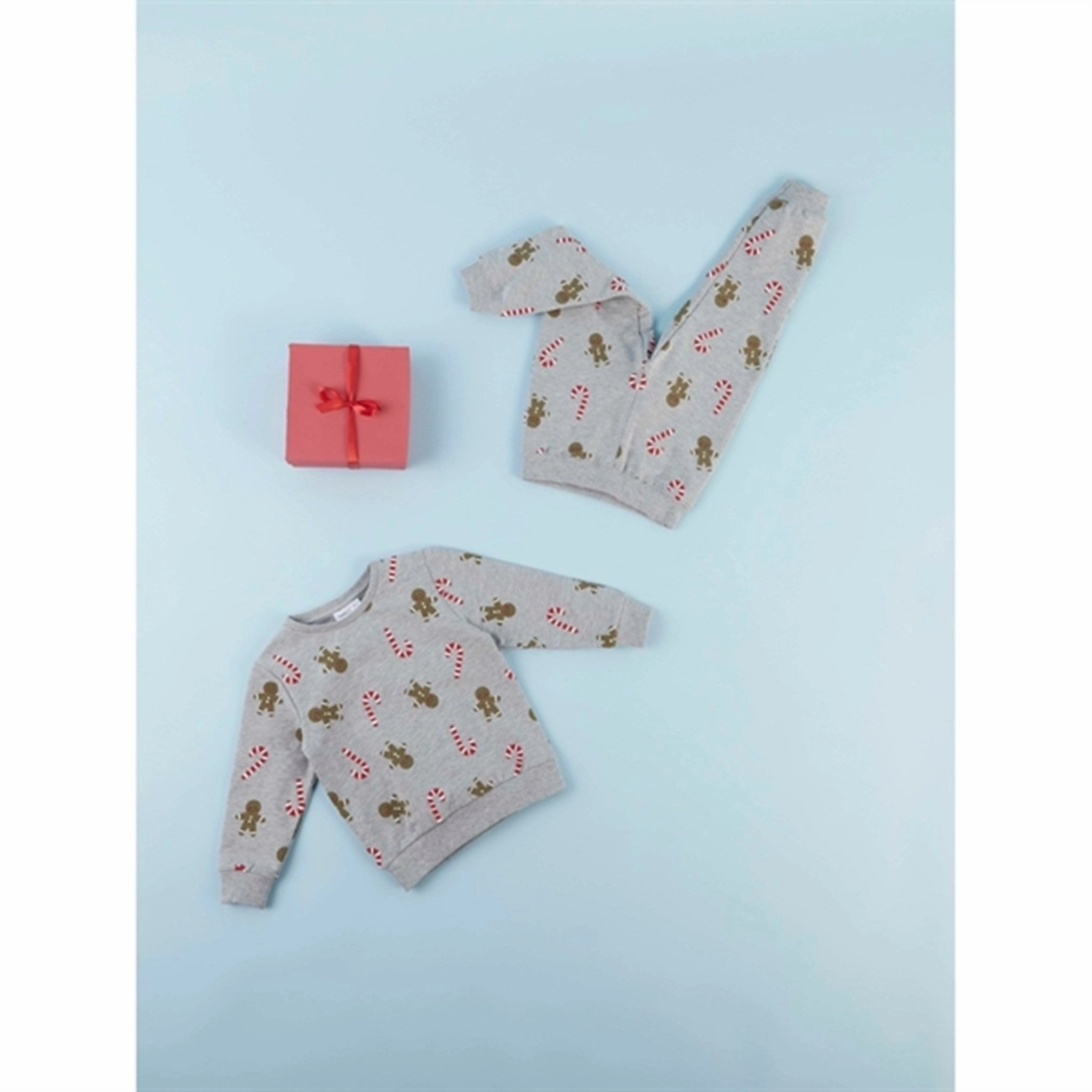 Name it Grey Melange Richrist Sweatpants Cutting-edge Signature