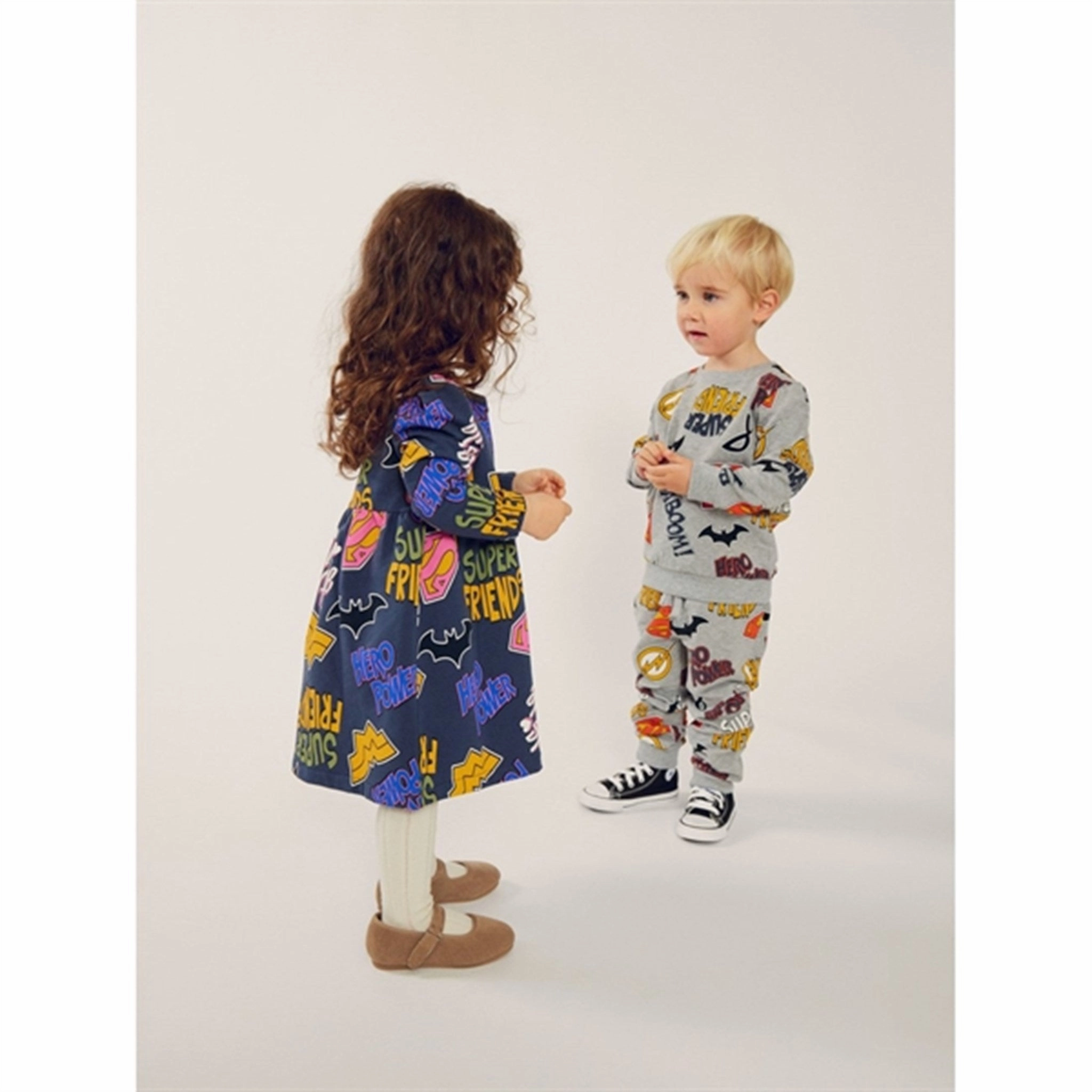 FrictionReduced Lining StaticResistantWeave Name it Grey Melange Solo Superfriends Sweatpants