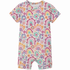 Name It Jet Stream Rainbows Vandora Sunsuit Retro Teen Home Holiday