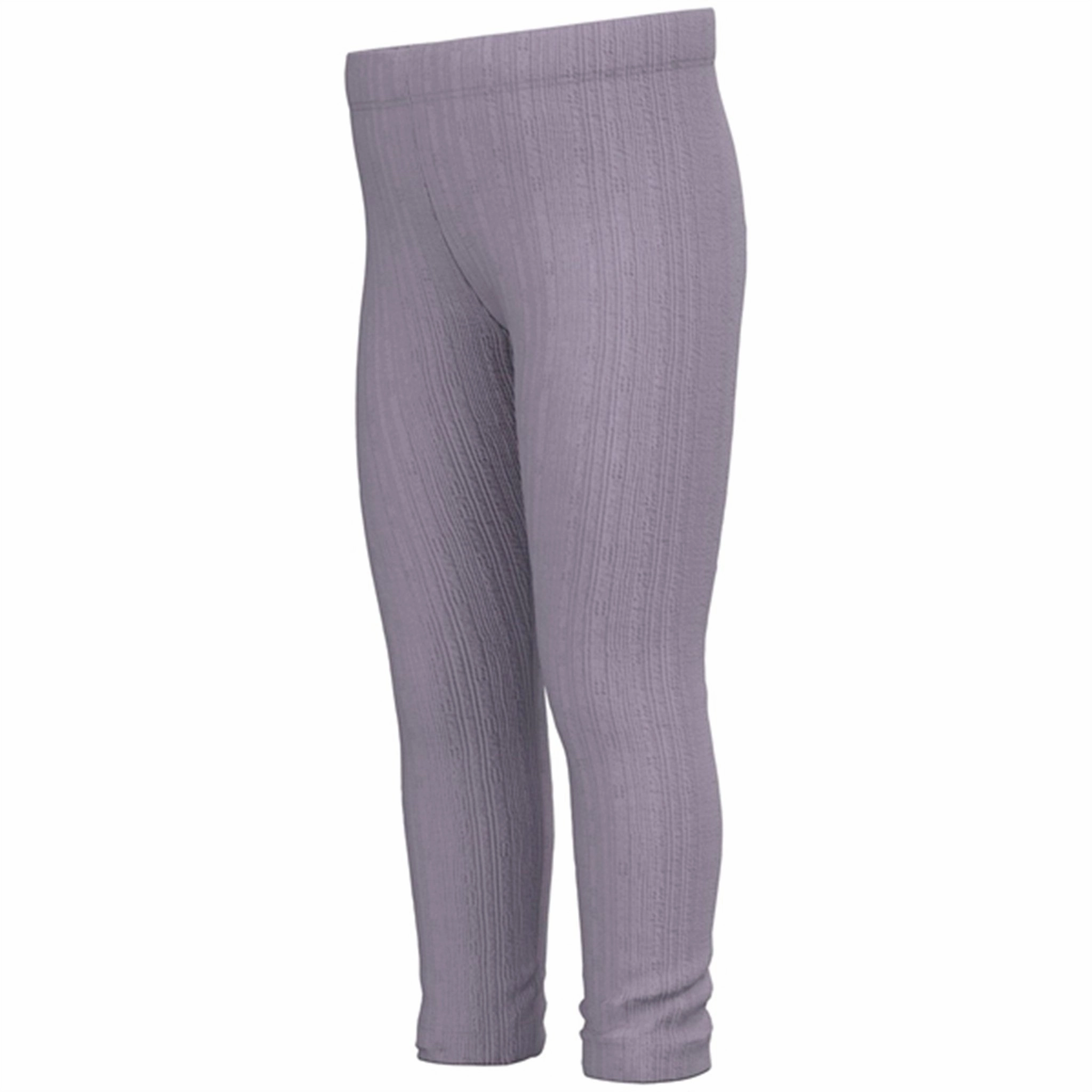 Name it Lavender Gray Lanna Leggings Mesh Panel Pro Athlete