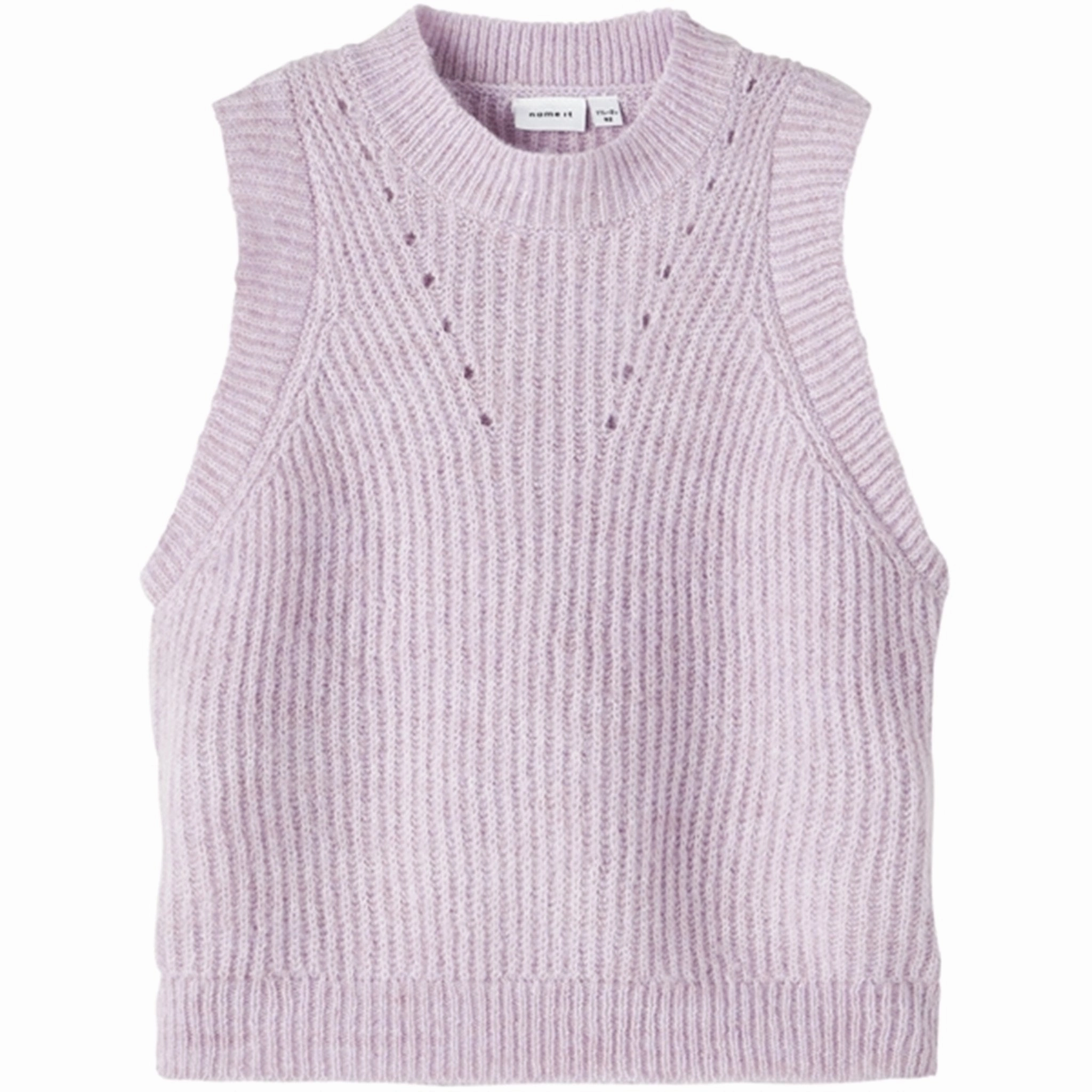 Name it Lavender Mist Retulle Knit Slipover Layered Comfort separation