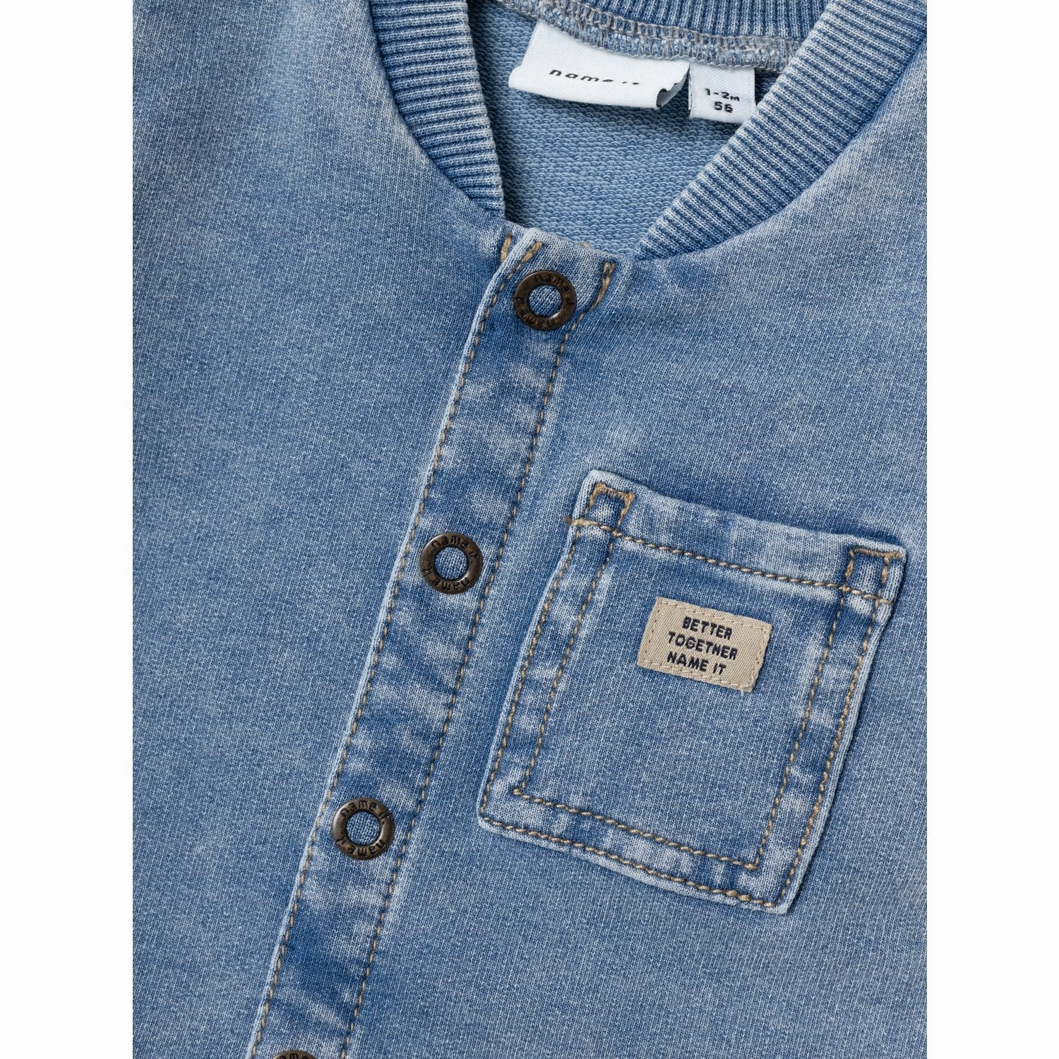 Office Lightweight Name It Light Blue Denim Lou Sweat Denim Long Shorts Suit