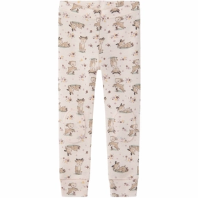 Name It Lilac Ash AOP Willit Wool Legging Relaxed Wear Modern Fit