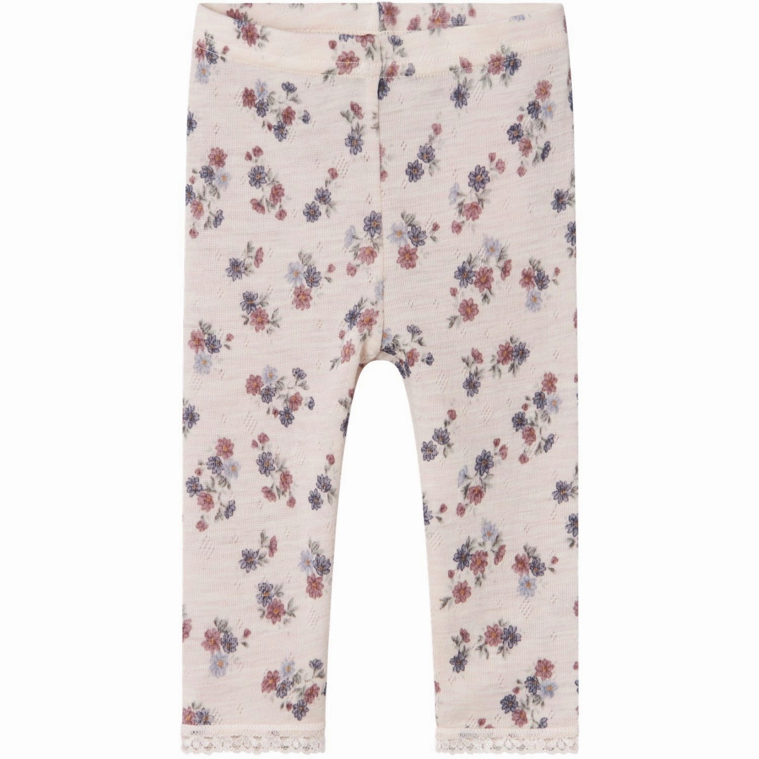 Name It Lilac Ash Wang Wool Needle Legging Noos Full-Length Wear