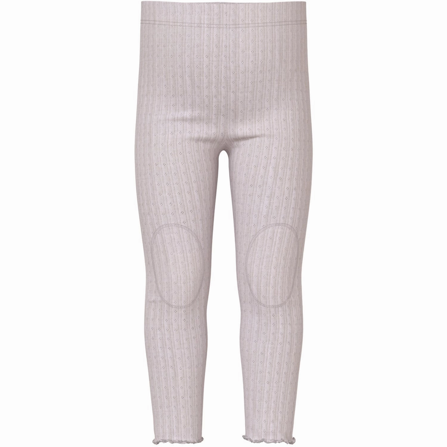 Moisture Wicking For Kids Non Slip Grip Waistband Name It Lilac Ash Wossa Wool/Silk Rib Leggings