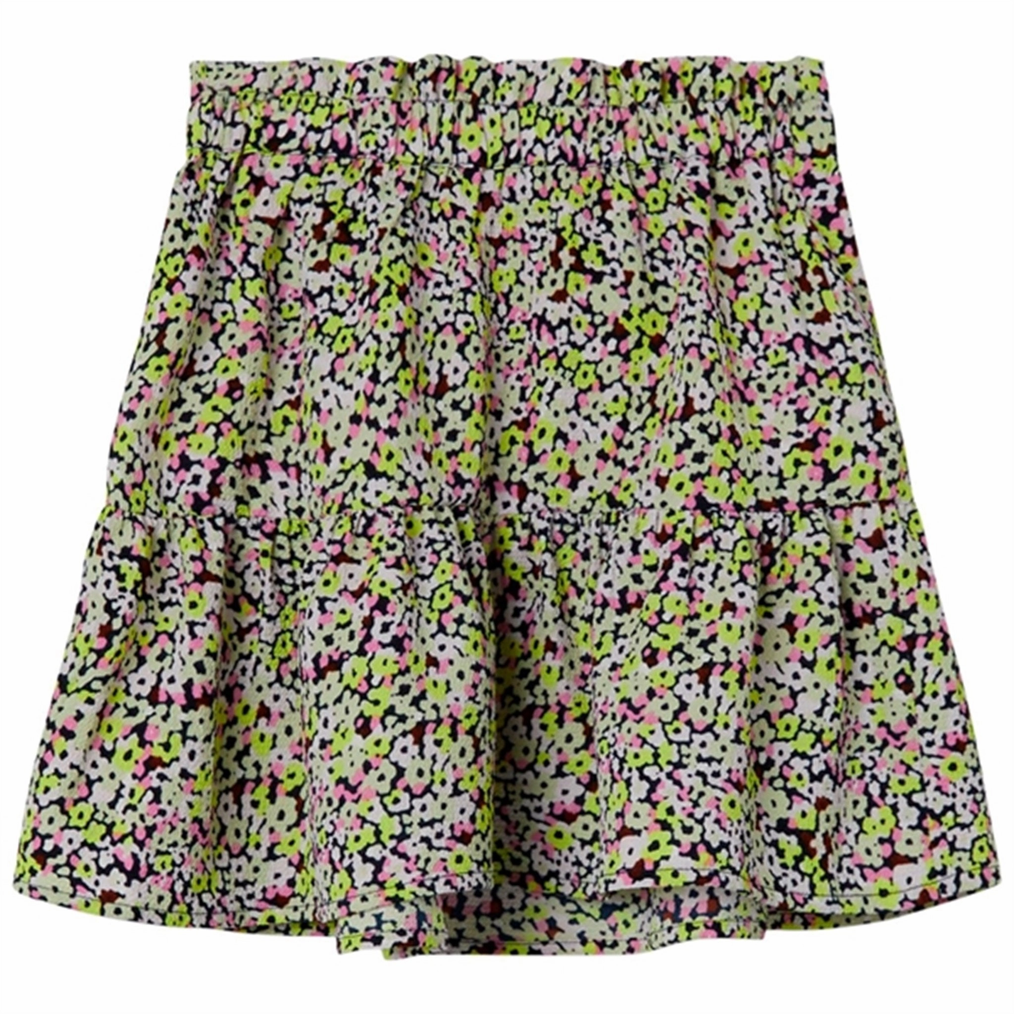 Abstract Motif Elasticized Hem Name it Lint Kalima Skirt