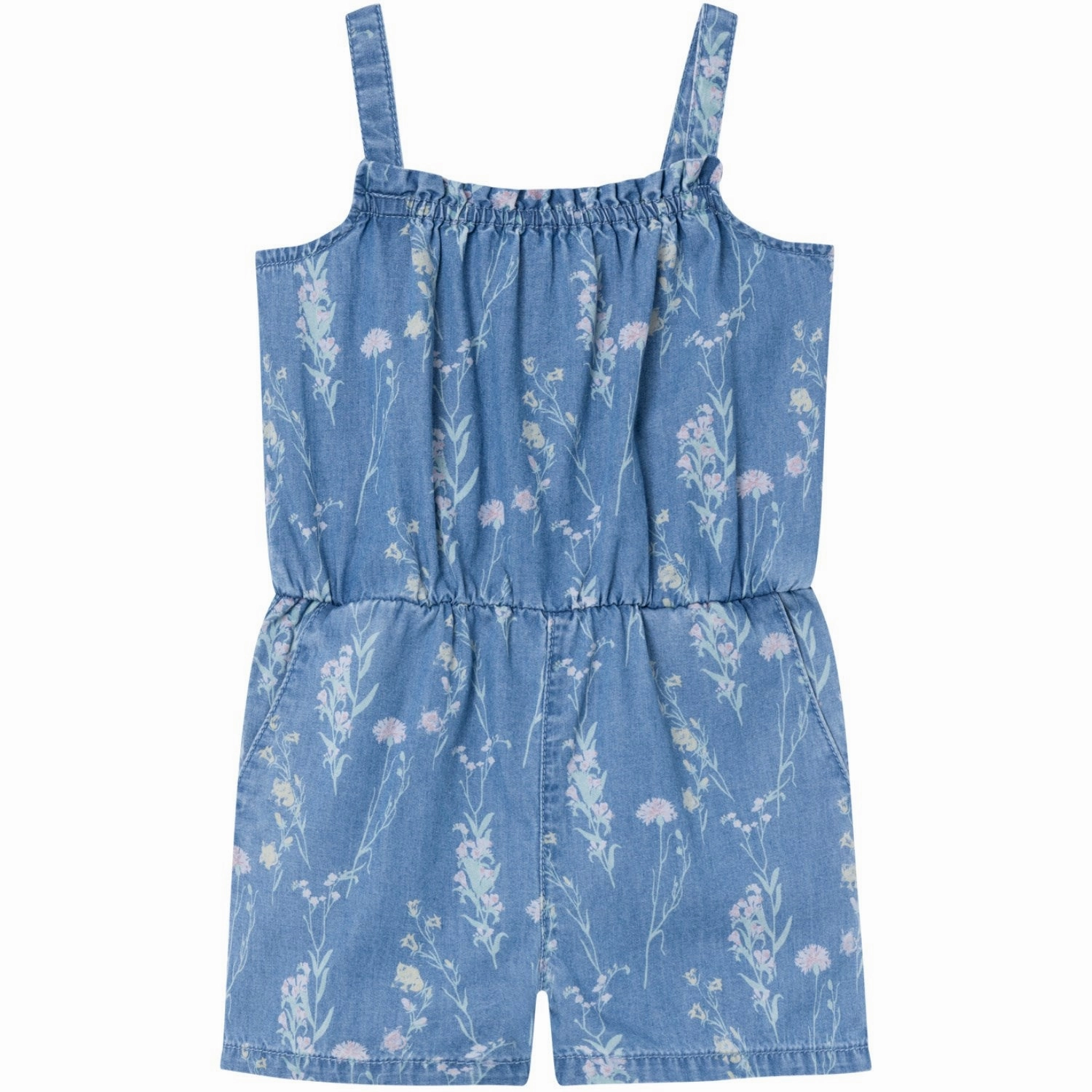 Beach essential Dynamic Stylish Name It Medium Blue Denim Bella Baggy Denim Playsuit