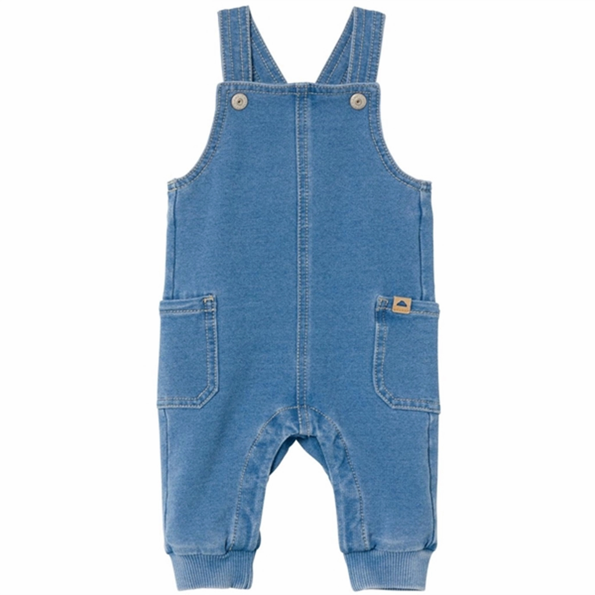 Side Pockets Four Way Stretch Name it Medium Blue Denim Ben Baggy Denim Overall