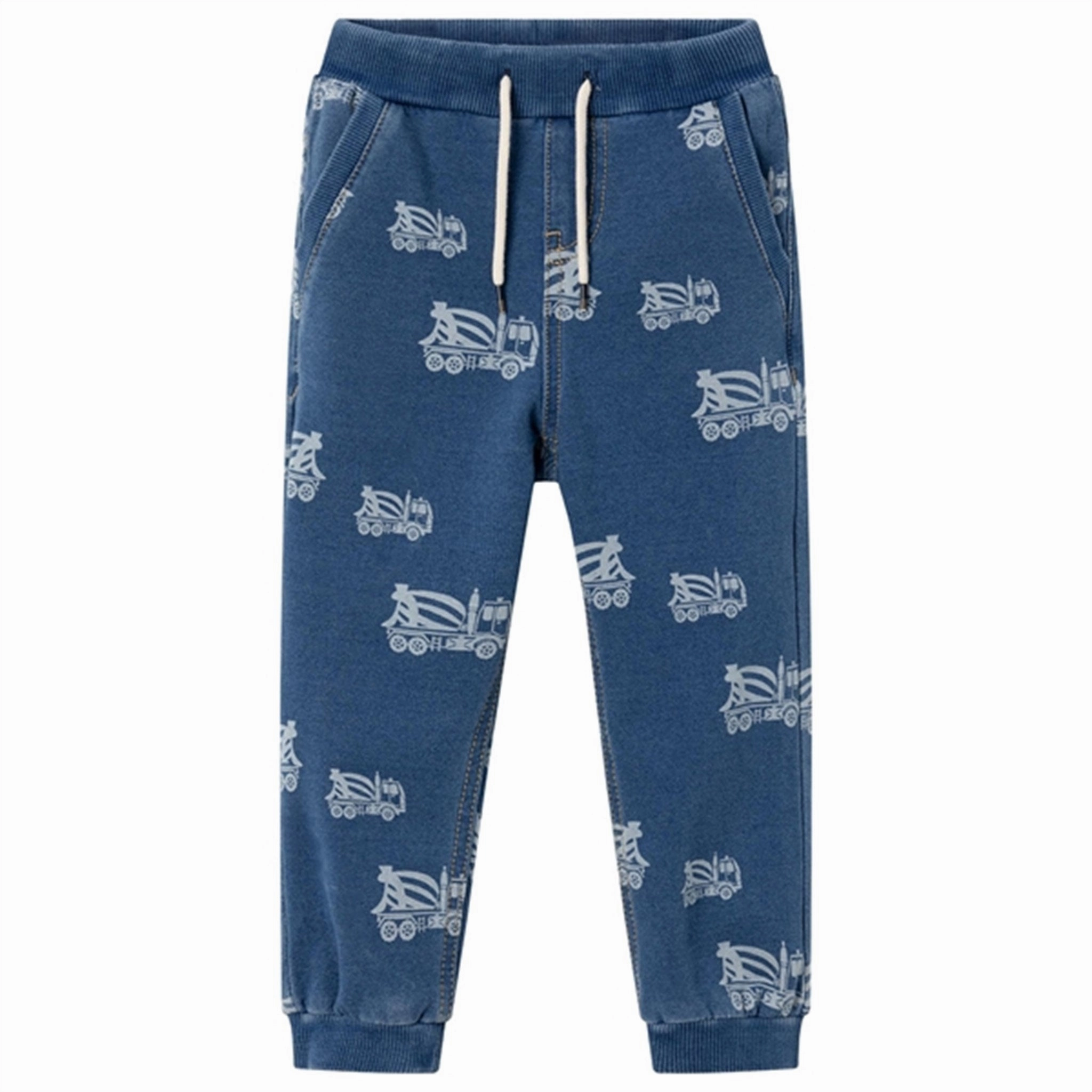 Name it Medium Blue Denim Ben Baggy Denim Sweatpants haircare