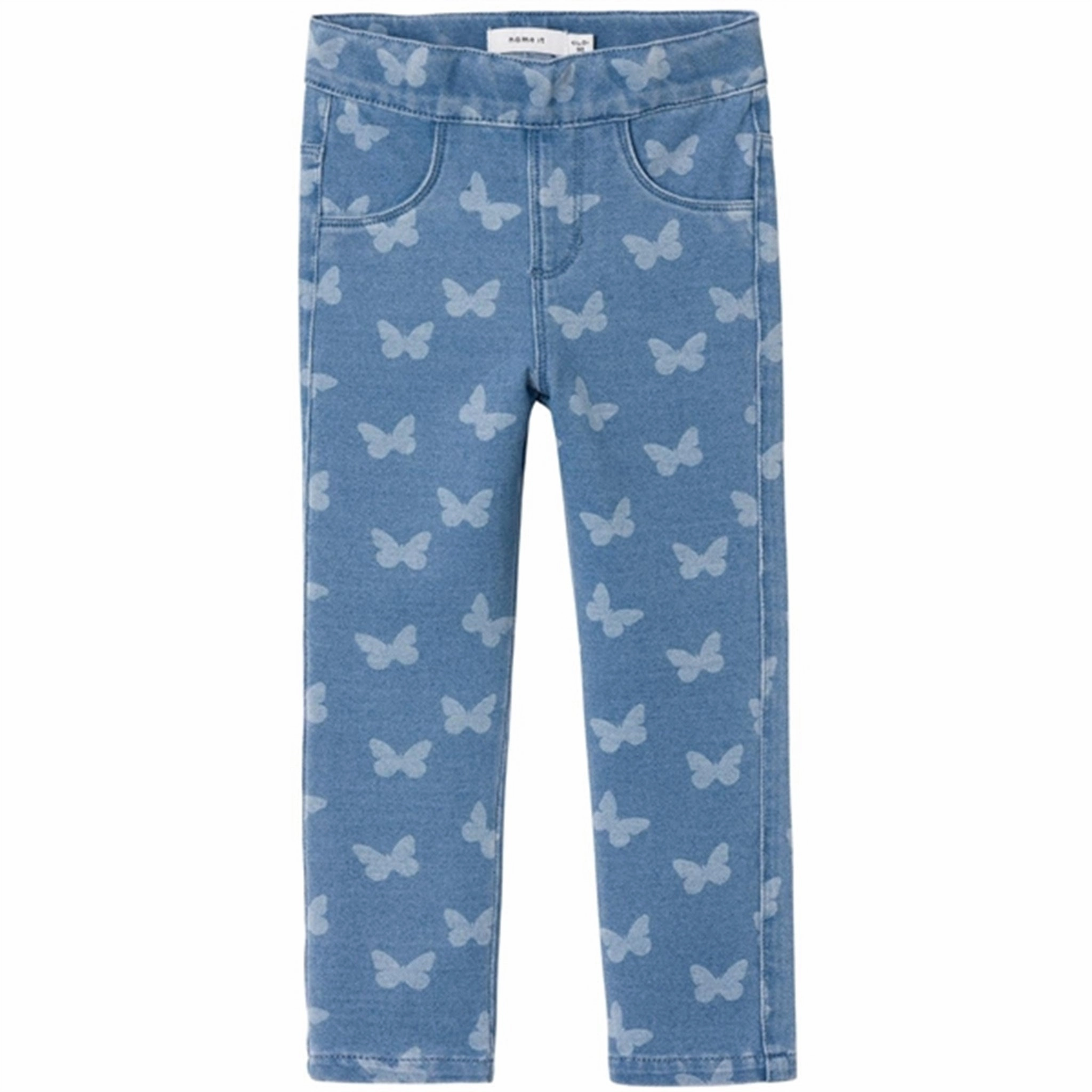 Name it Medium Blue Denim Butterfly Salli Slim Denim Leggings Noos Daily Gear