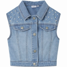 minus Name It Medium Blue Denim Erna Denim Vest