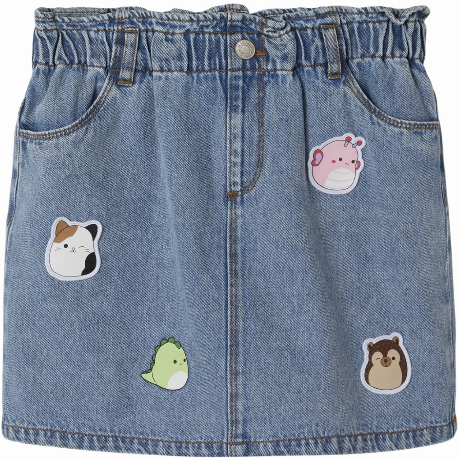 Name It Medium Blue Denim Ova Squishmallows Denim Skirt Elevated Casual