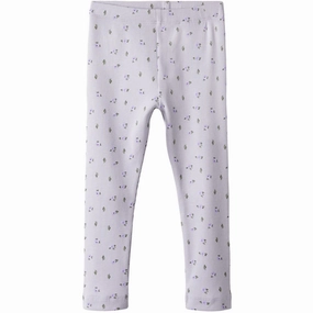 Name It Misty Lilac Nmfhofie Slim Leggings Rib Knit Unisex Style Anti Pilling Technology