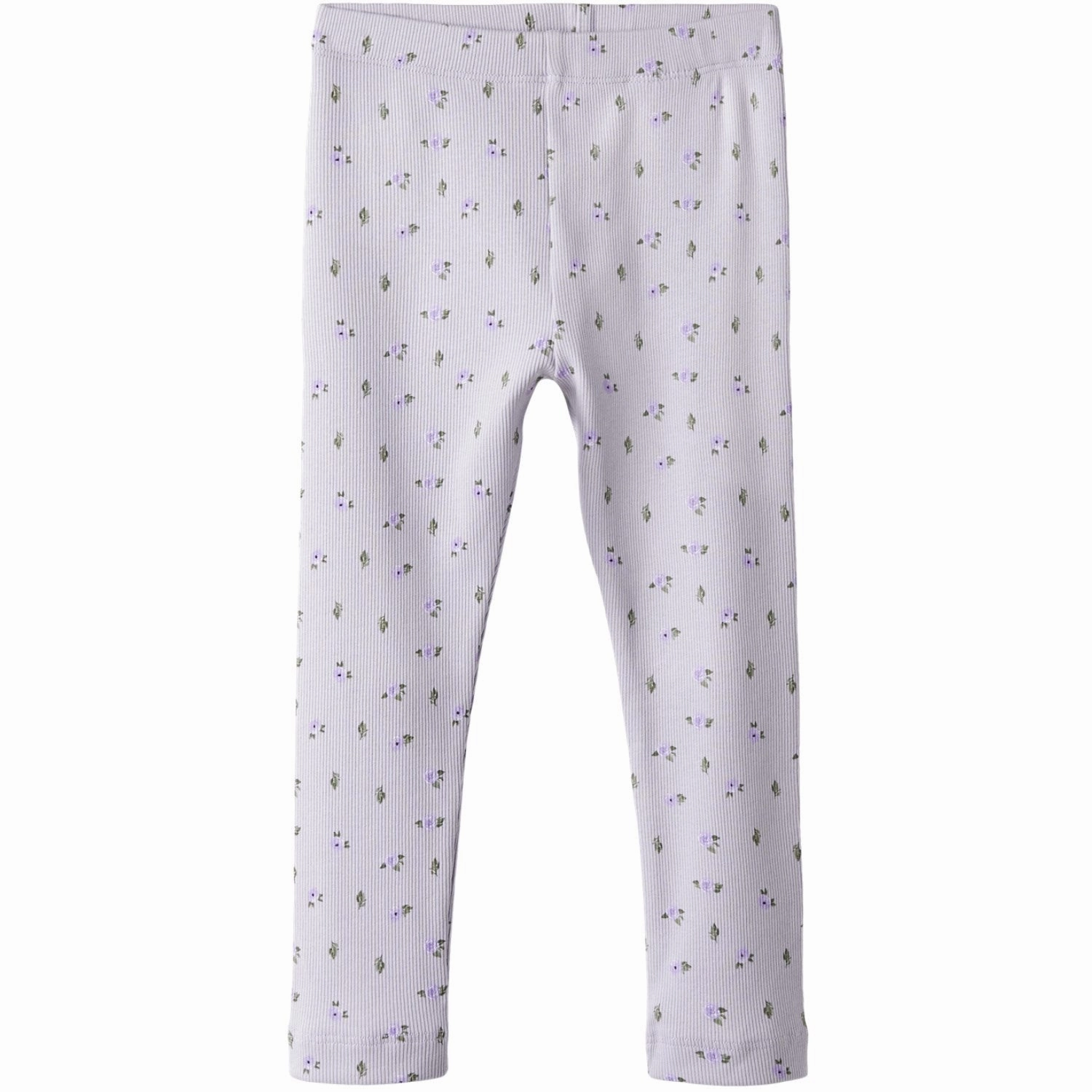 Name It Misty Lilac Nmfhofie Slim Leggings Rib Knit Unisex Style Anti Pilling Technology