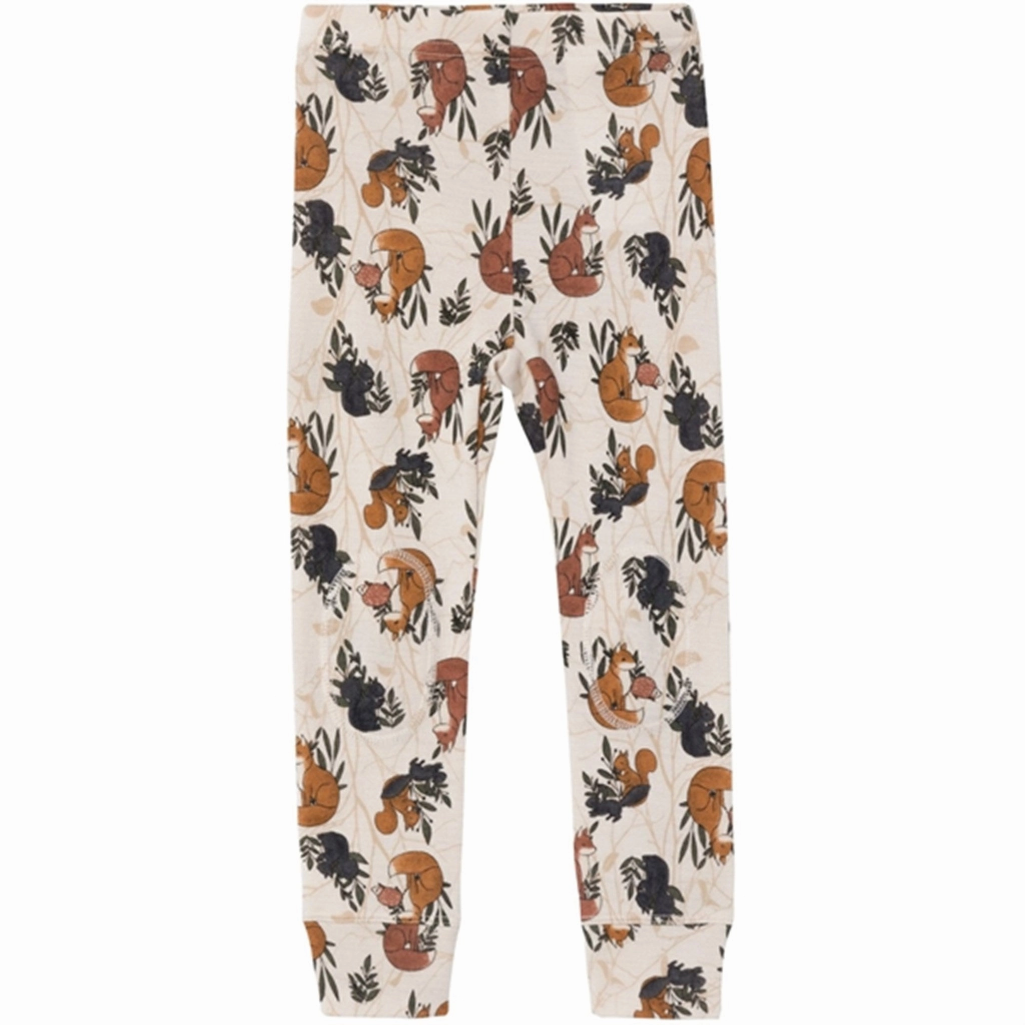 Name it Moonbeam Willit Wool Leggings AOP Work Commute Mesh Panel Cycling Trip Minimalist Style