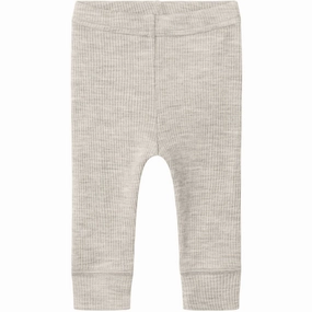 Timeless Design Wear Name It Nacreous Cloud Nbnwax Wool Rib Leggings Noos