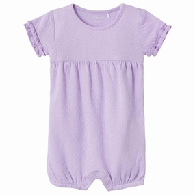 Work Hot Vacation Unisex Name it Orchid Bloom Himia Romper