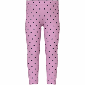 Name It Pastel Lavender Vivian AOP Leggings Moisture Managing