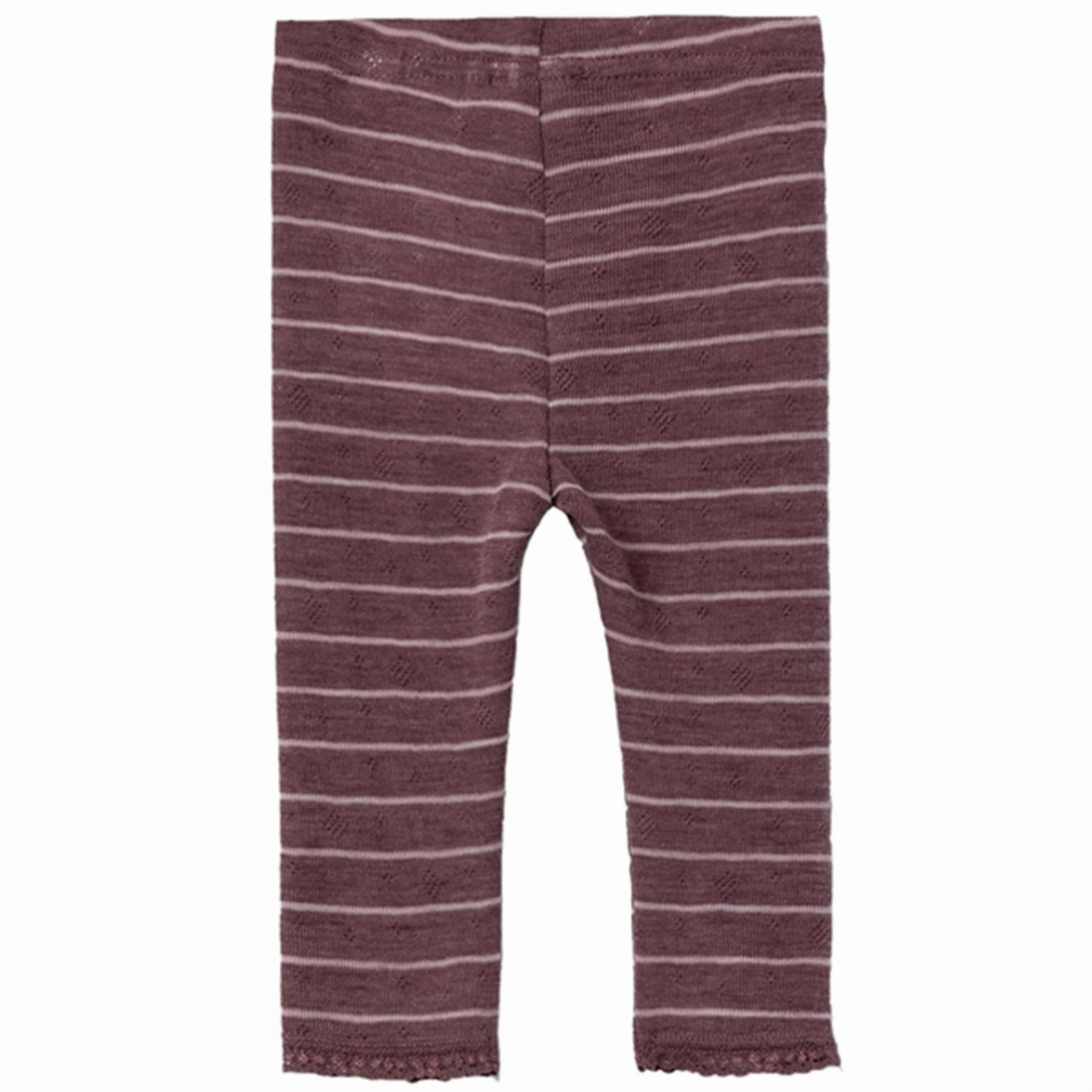 Name it Peppercorn Stripes Wang Wool Needle Leggings Noos Chic and Soft Fade Resistant Weekend Trip