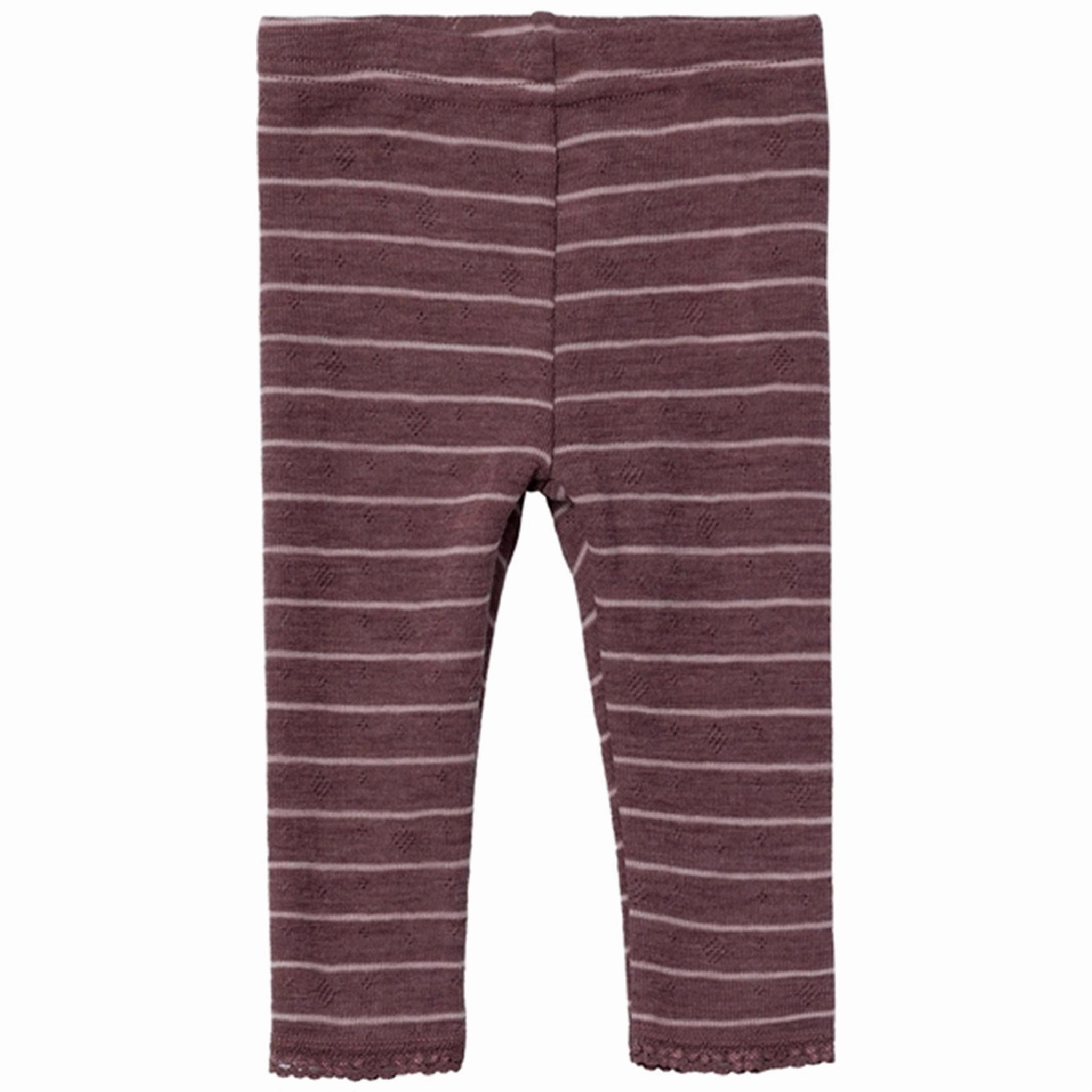 Non Bunching Name it Peppercorn Stripes Wang Wool Needle Leggings Noos