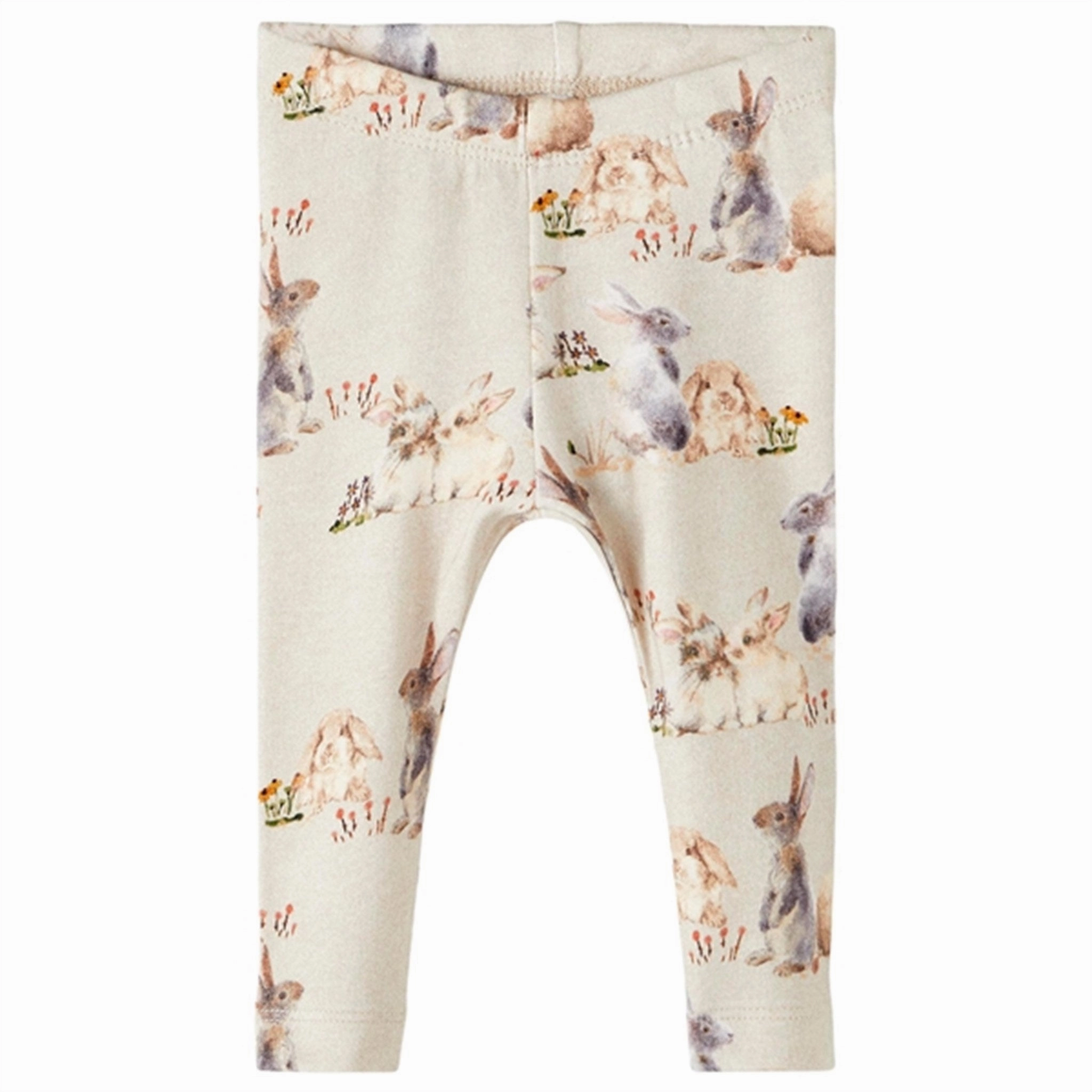 Name it Peyote Melange Dessa Leggings For Teens Compression Support For Kids Rib Knit