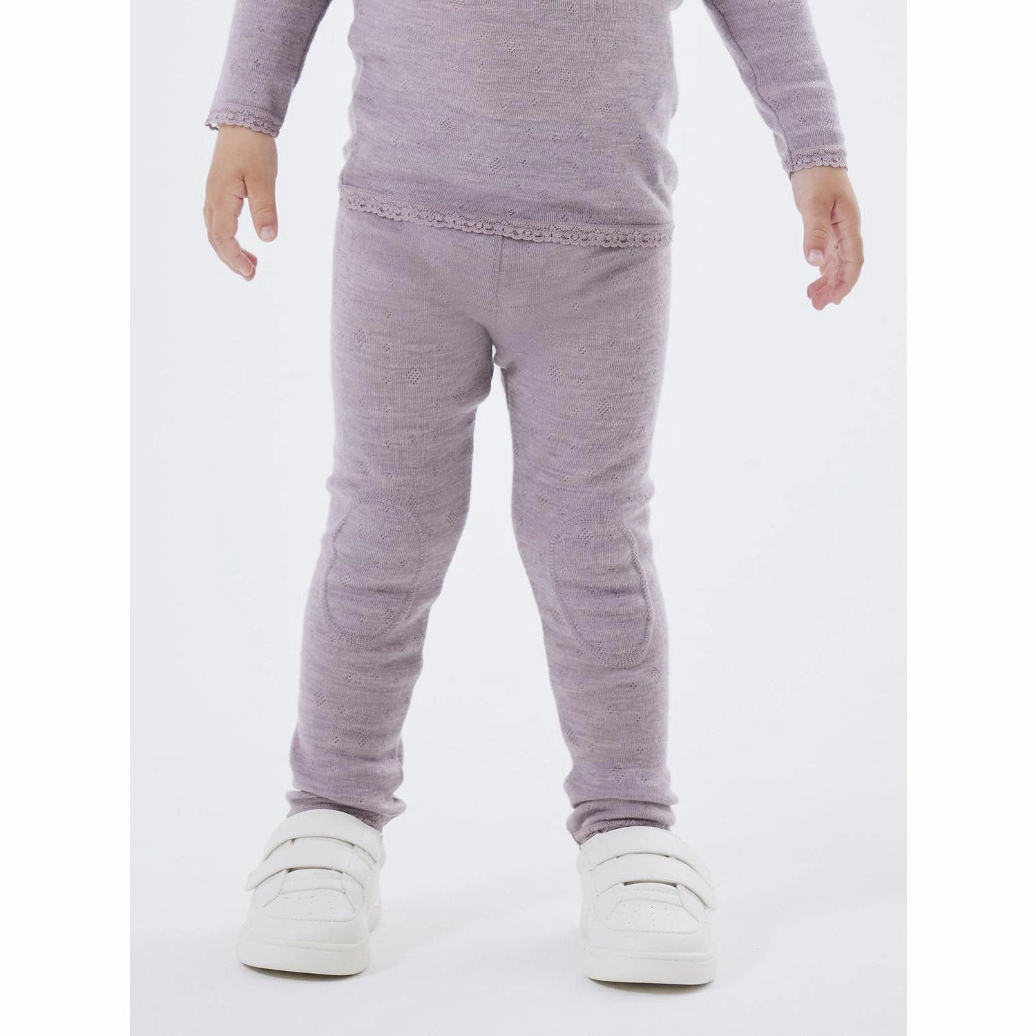 Name It Purple Dove Wang Wool Neddle Legging Solid Noos Fitness Lover Cycling Trip Light and Breathable