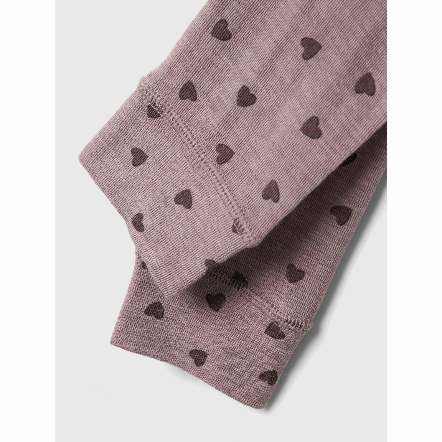 Name It Purple Dove Wang Wool Rib Legging AOP Double Layer Airport Travel