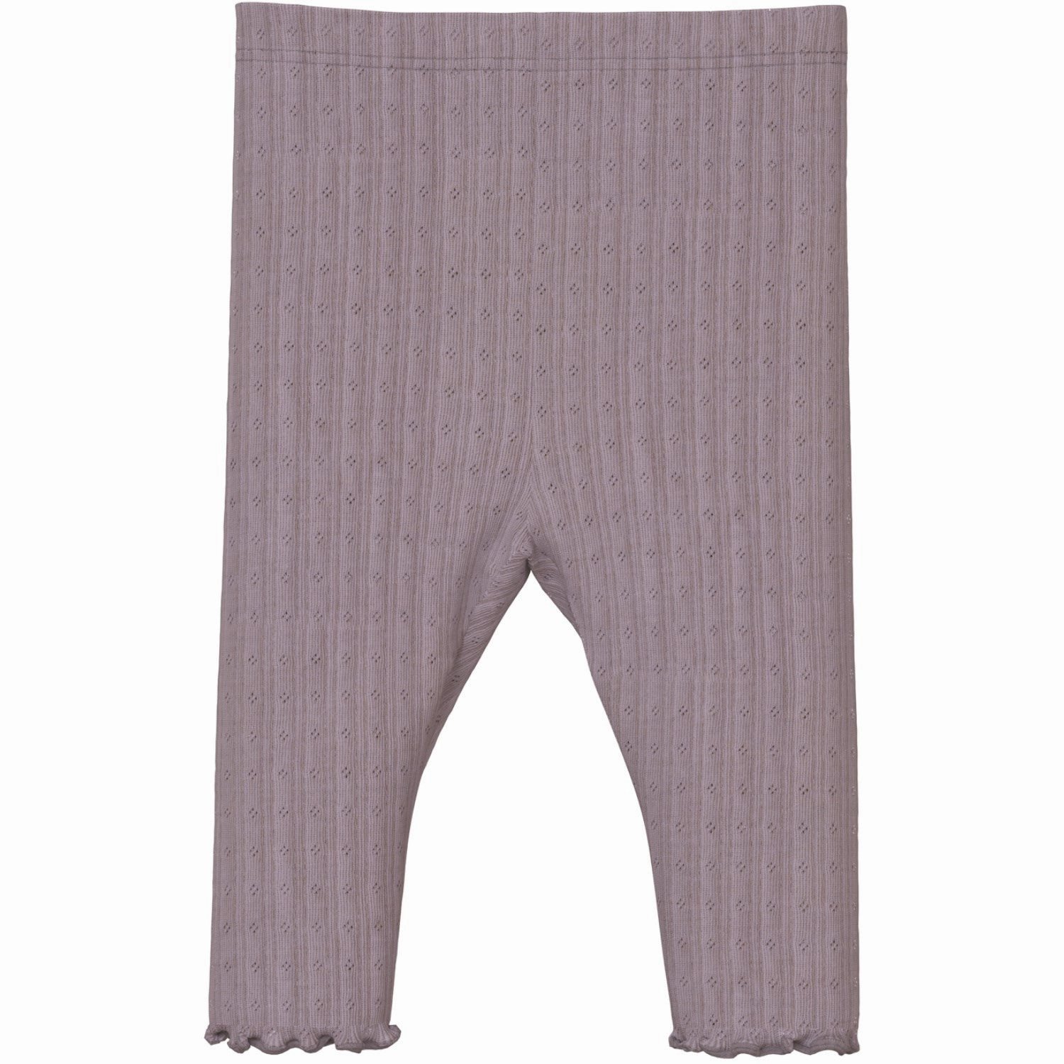 Active Movement Moisture Wicking For Kids Name It Purple Dove Wossa Wool/Silk Rib Leggings