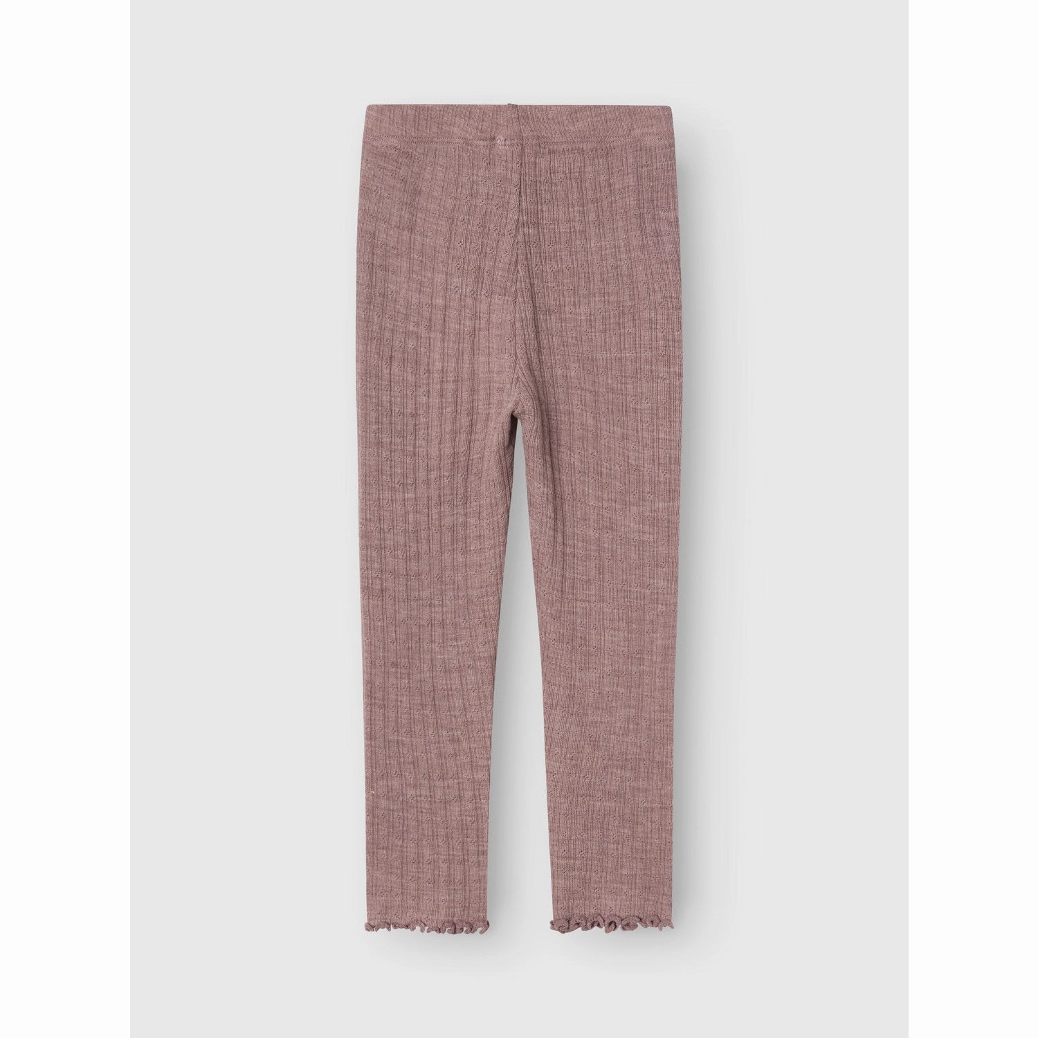 Sleek Comfort Smooth Waist Name It Purple Dove Wossa Wool/Silk Rib Leggings