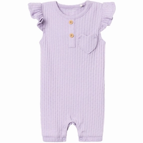 Clean Fresh Name It Purple Rose Jilise Sunsuit