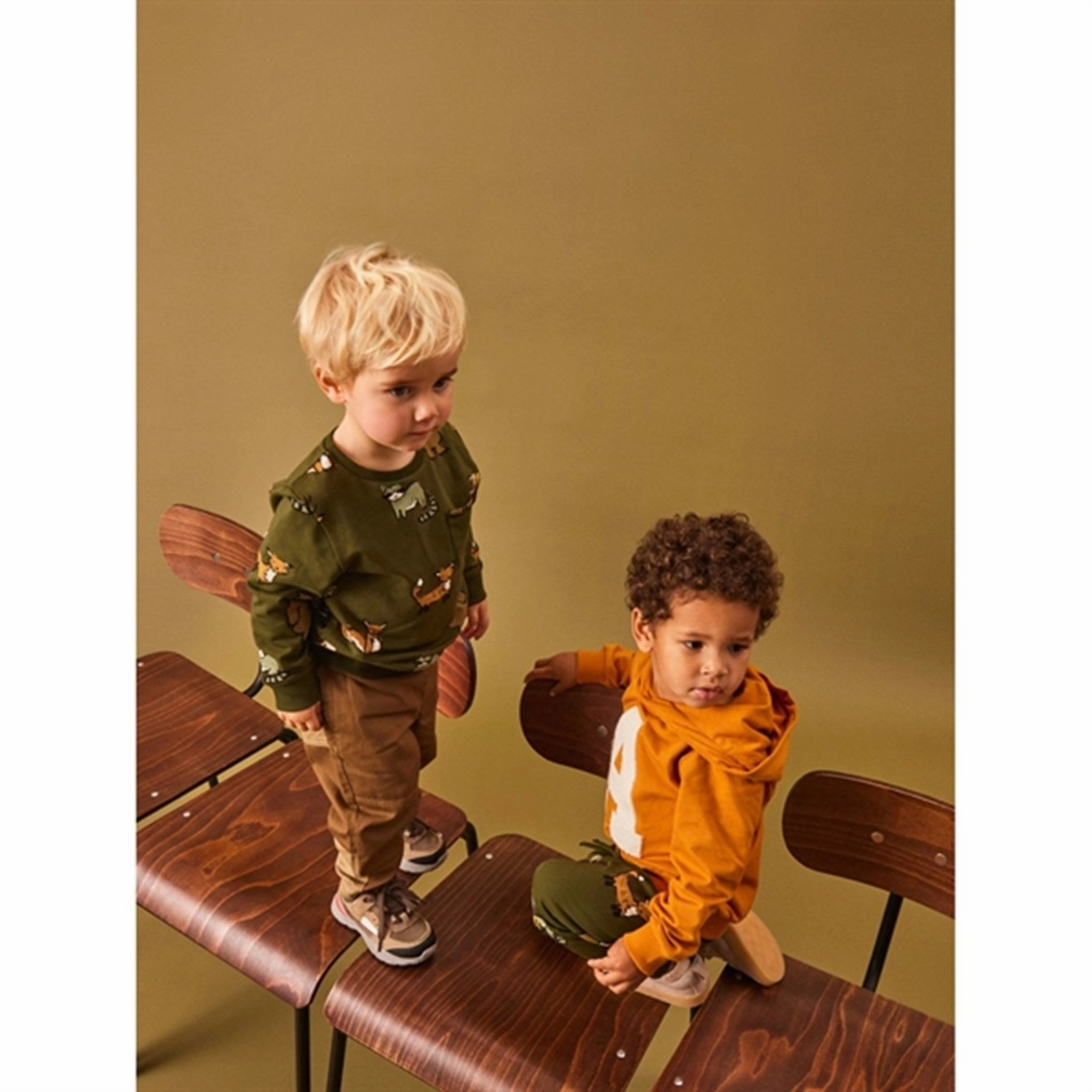 Semi-formal Name it Rifle Green Osvald Sweatpants