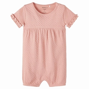 Name it Rose Tan Himia Romper Resort Date