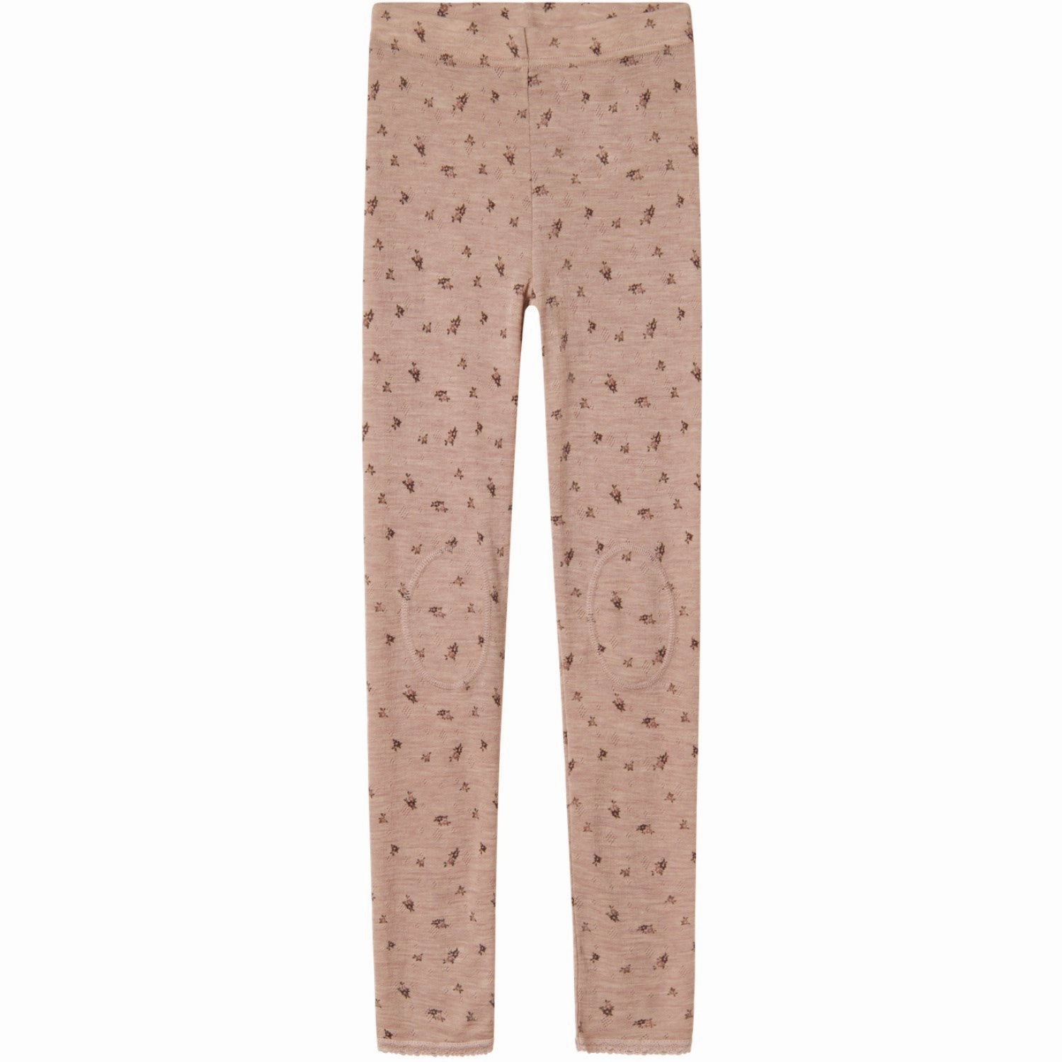 Name It Shadow Gray Small Flowers Nkfwang Wool Needle Leggings Training Ready