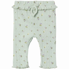 Fade Resistant For Kids Casual Day Mesh Panel Name it Silt Green Danina Leggings