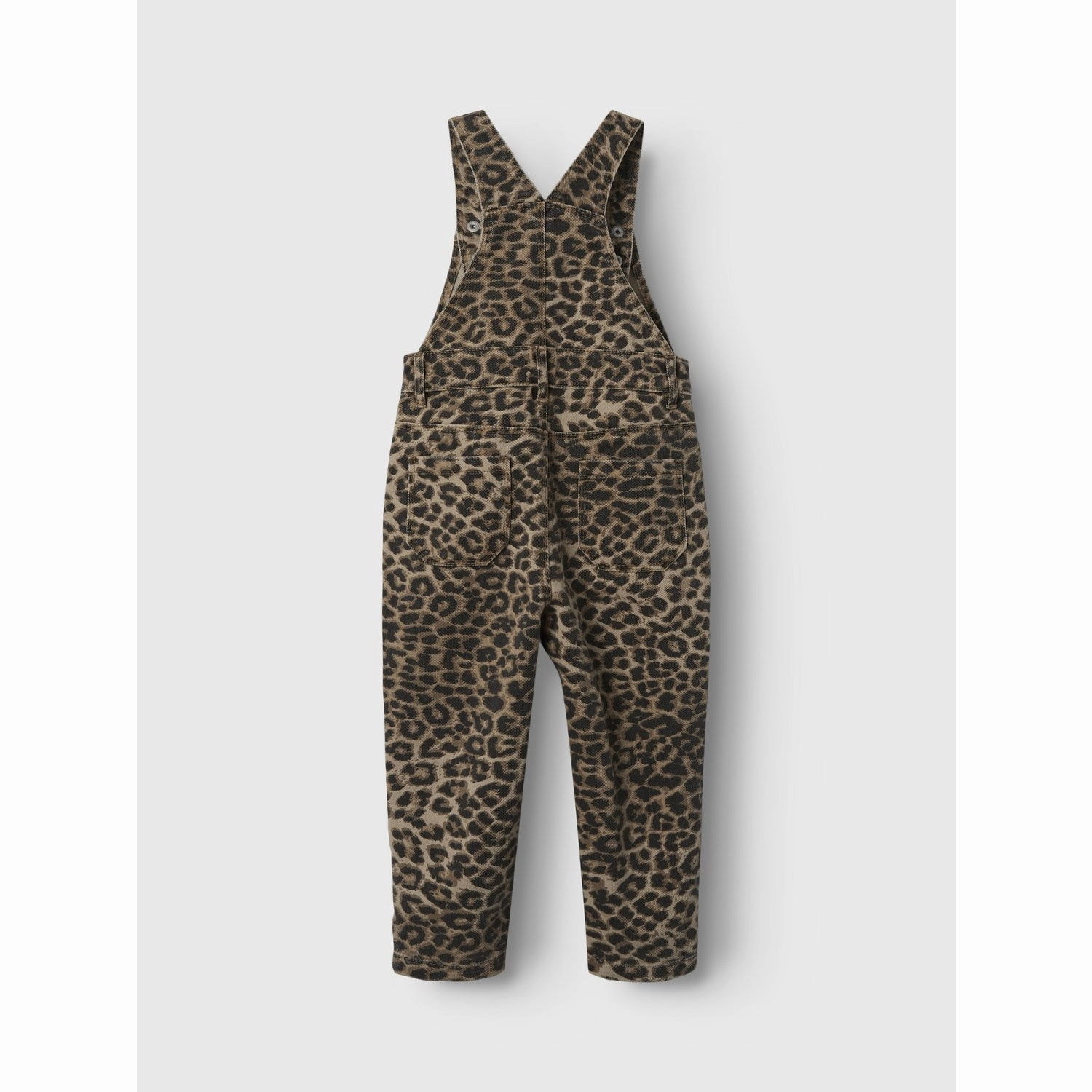 Name It Silver Mink Leopard Oline Twill Overall Non Irritating Seams