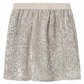 Drawstring closure Scalloped Edge Name it Silver Rantella Skirt