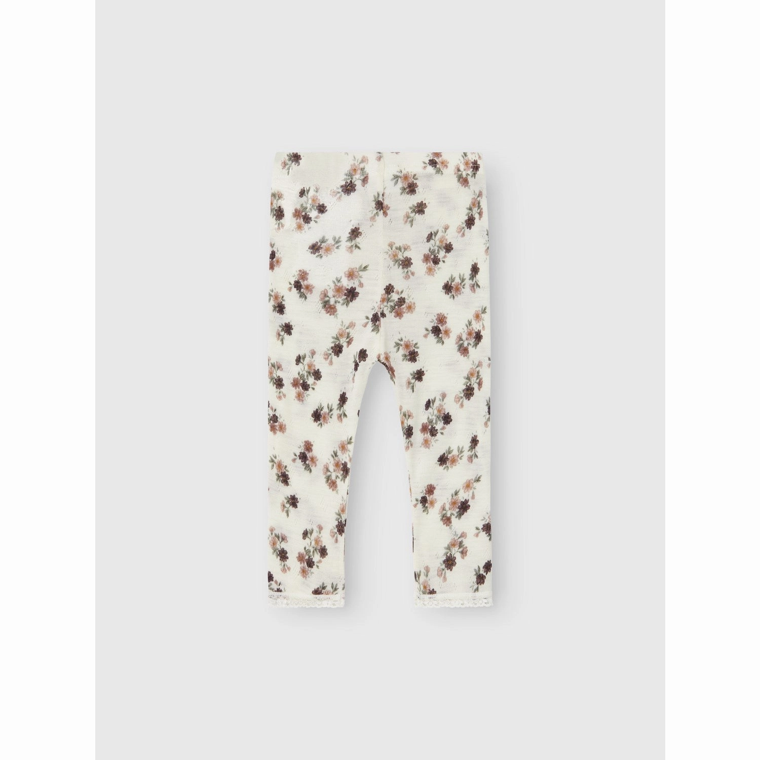 Name It Snow White Aop Wang Wool Needle Legging Noos Trend Seeker Fade Resistant