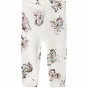 Name It Snow White AOP Willitus Wool Leggings Noos Friction Resistant Zone