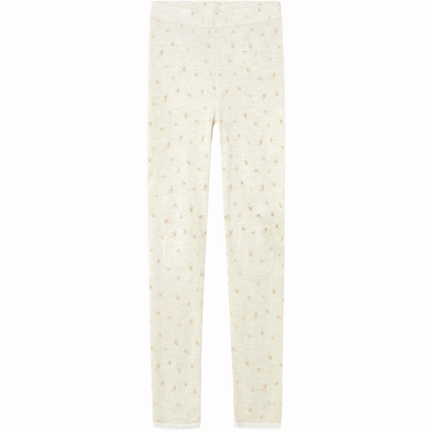 Reinforced Hemline Weekend Outfit Name It Snow White Small Flowers Nkfwang Wool Needle Leggings