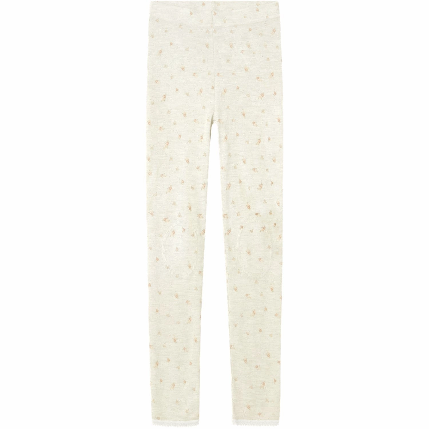 Athletic Comfort Camping Gear Postpartum Fit Name It Snow White Small Flowers Nkfwang Wool Needle Leggings