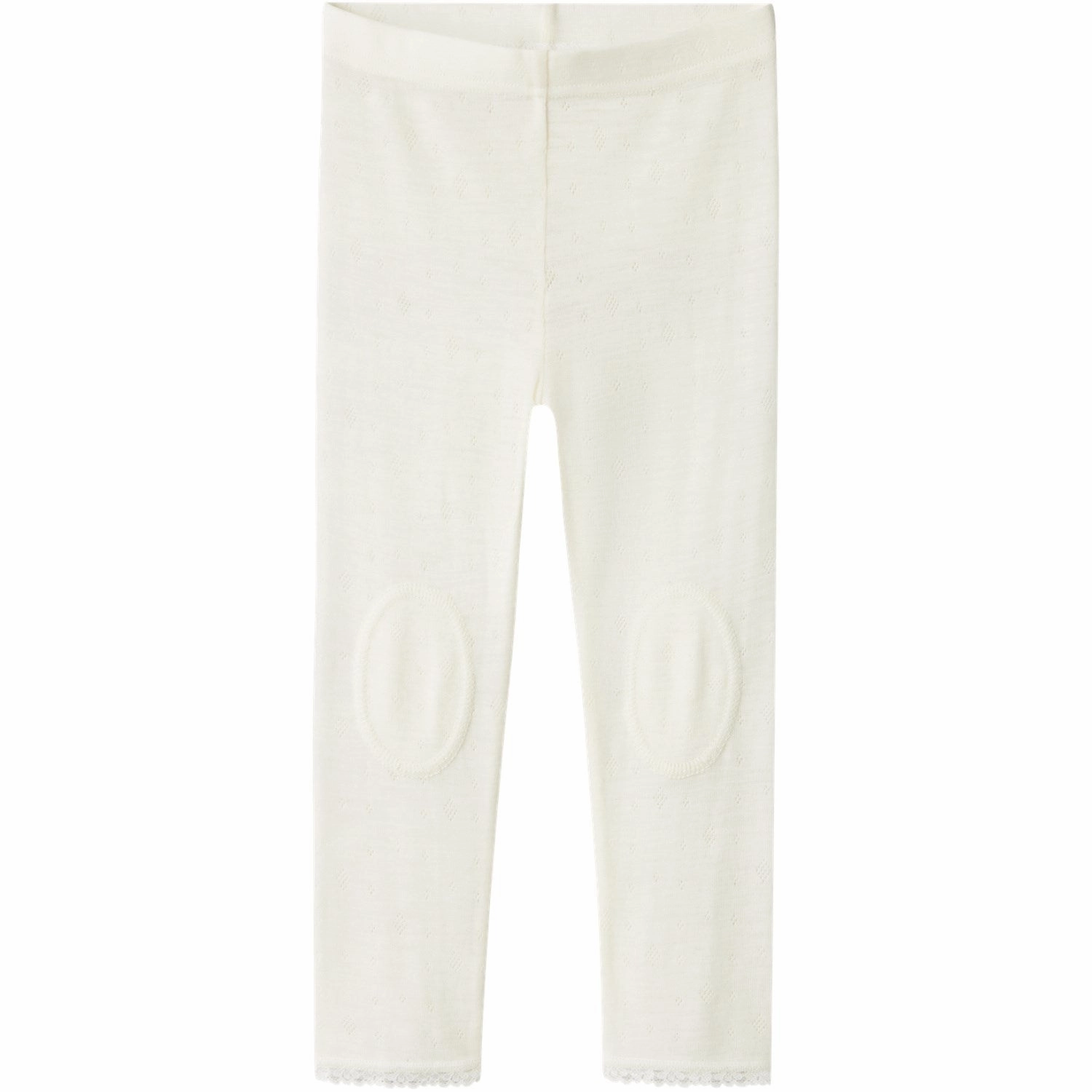 Name It Snow White Wang Wool Neddle Leggings Solid Noos Wrinkle Resistant Outdoor Lover