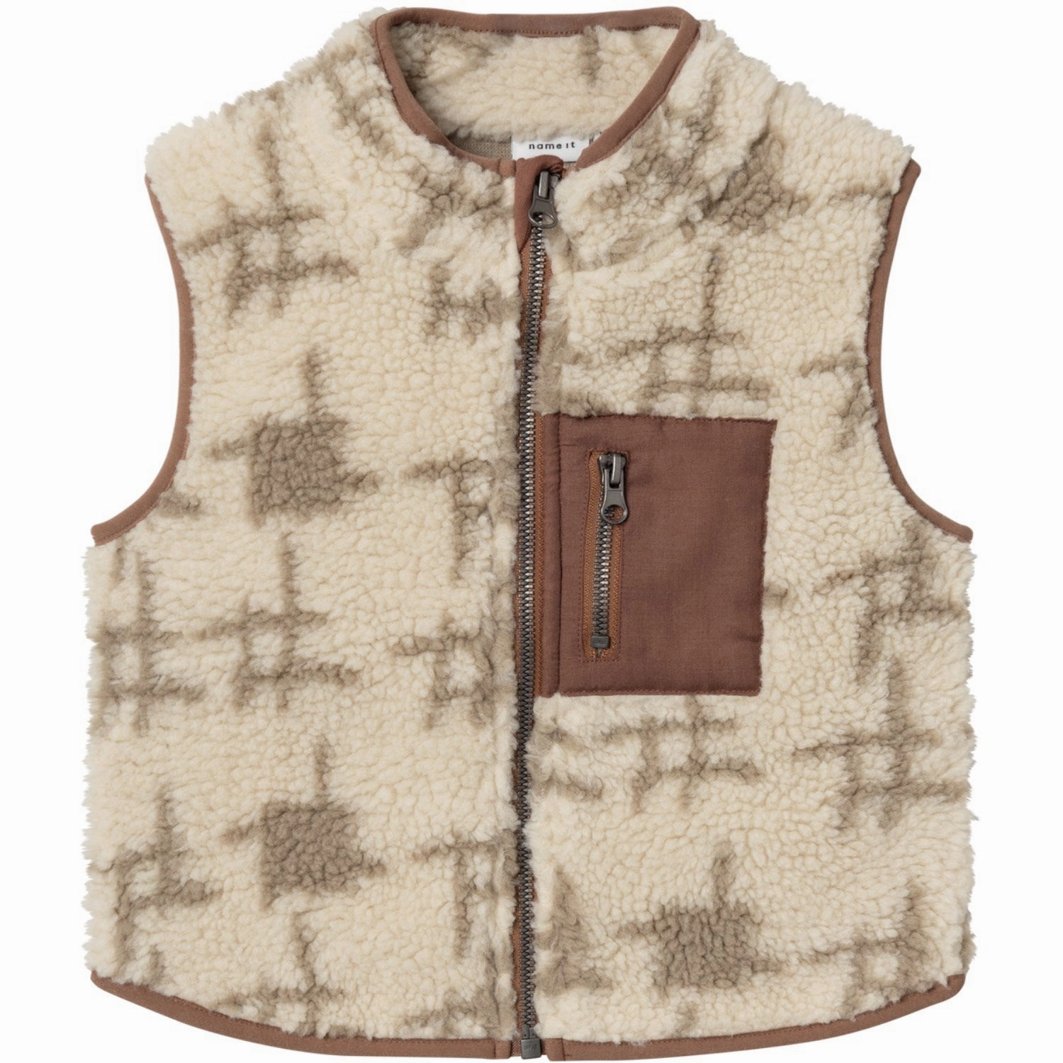 Printed design Gym Wear Name It Summer Sand Nak Teddy Vest