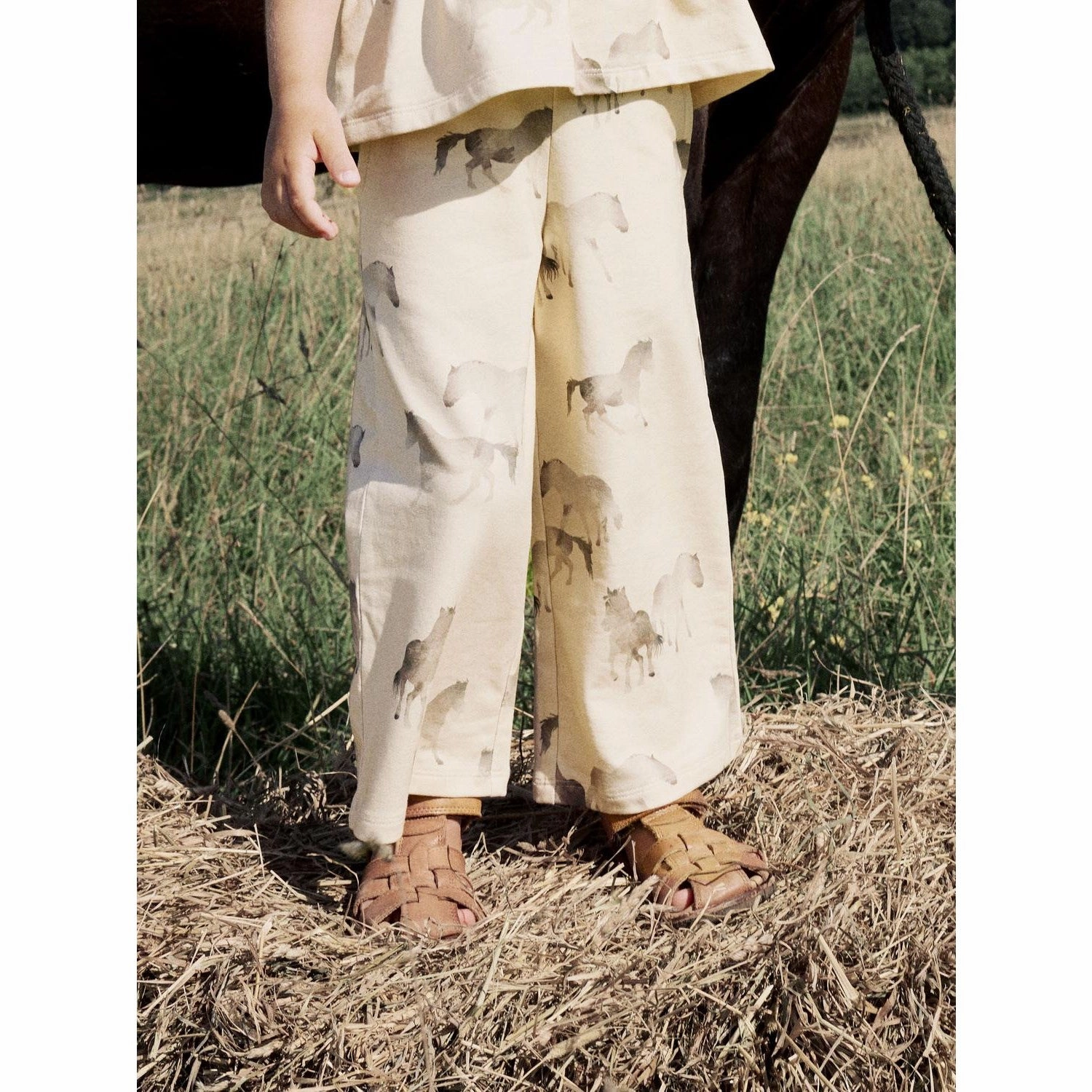 Name It Sun Kiss Helva Wide Sweatpants Animal Print Multi Directional Flex Points