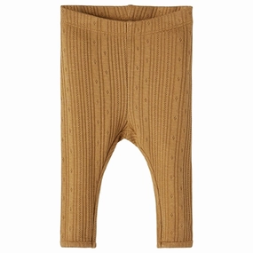 Name it Toasted Coconut Tubine Leggings Active Lifestyle Eco Friendly Non-Restrictive Fit