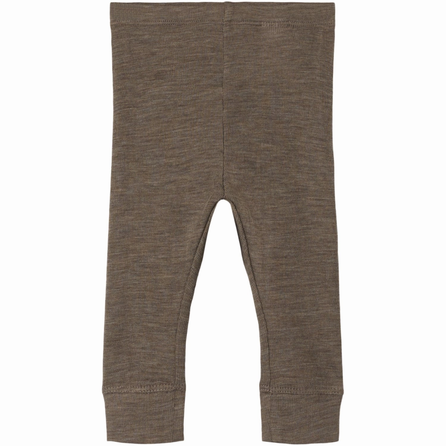 Adjustable Drawstring Waist Everyday Look Name It Walnut Wossa Wool/Silk Rib Long Johns