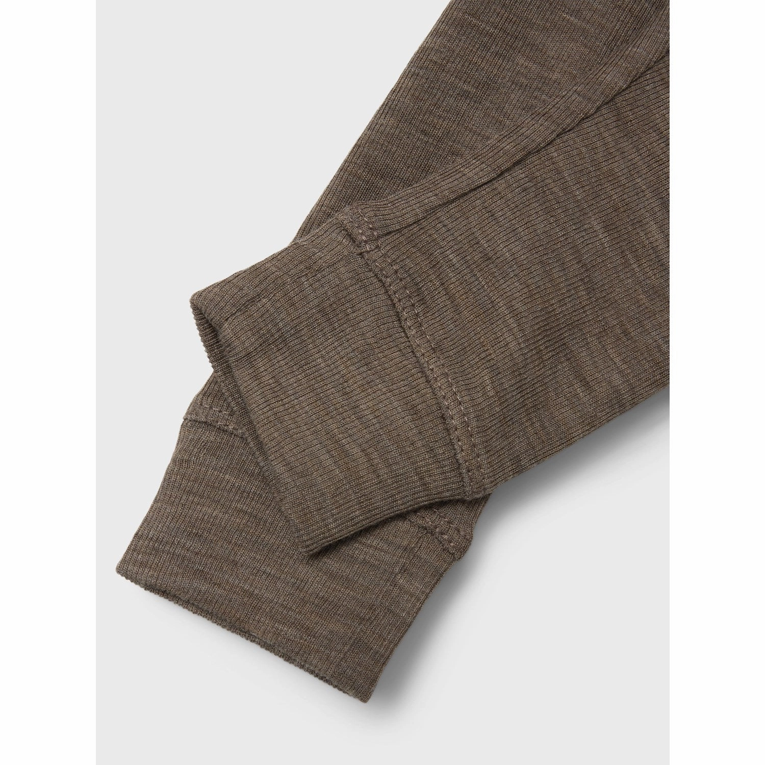 Name It Walnut Wossa Wool/Silk Rib Long Johns Morning Jog Slim Fit Home Lounge Fitness Lover