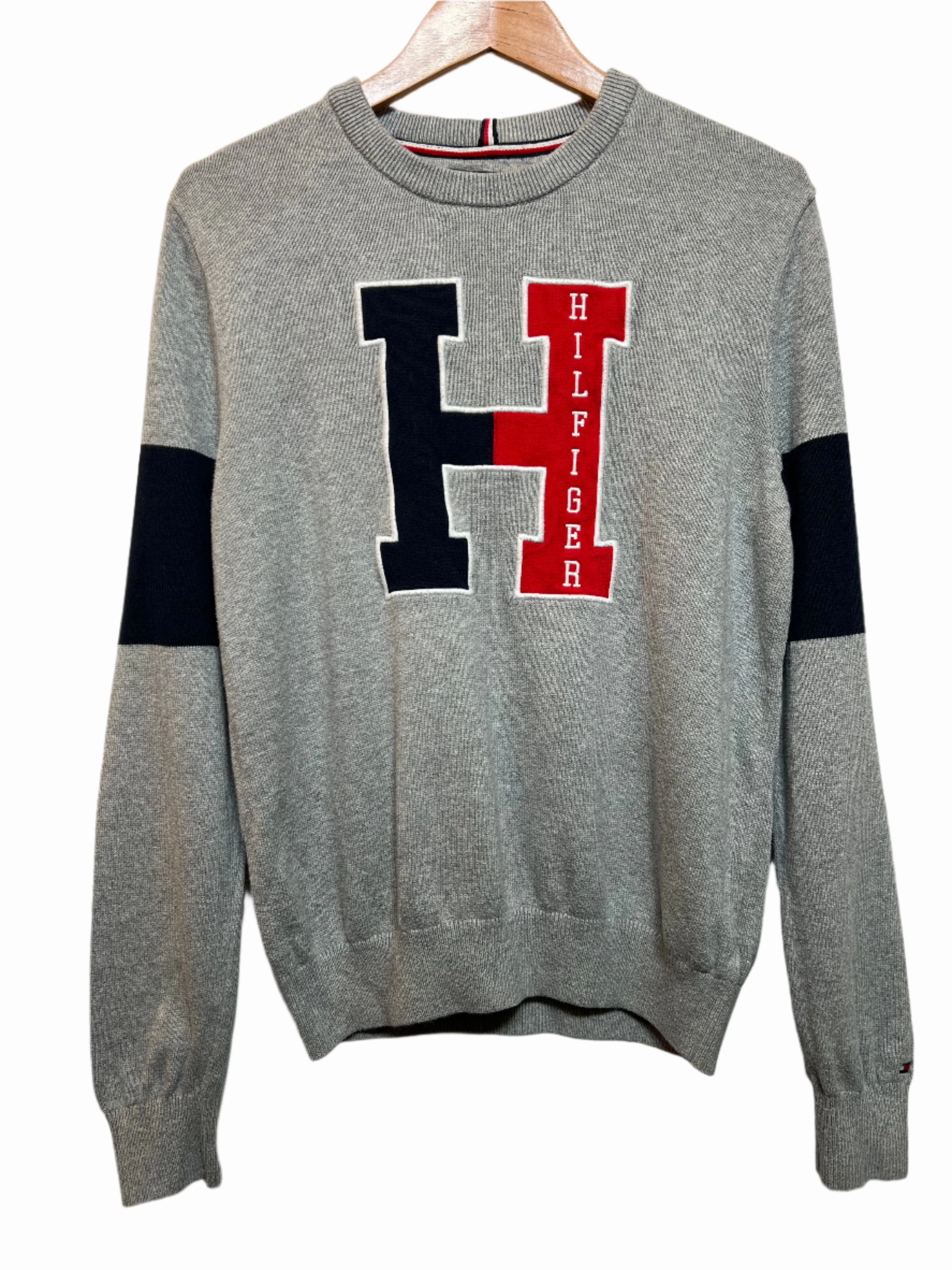 Tommy Hilfiger Mens Grey Sweater (Size S) HighElastic Recovery