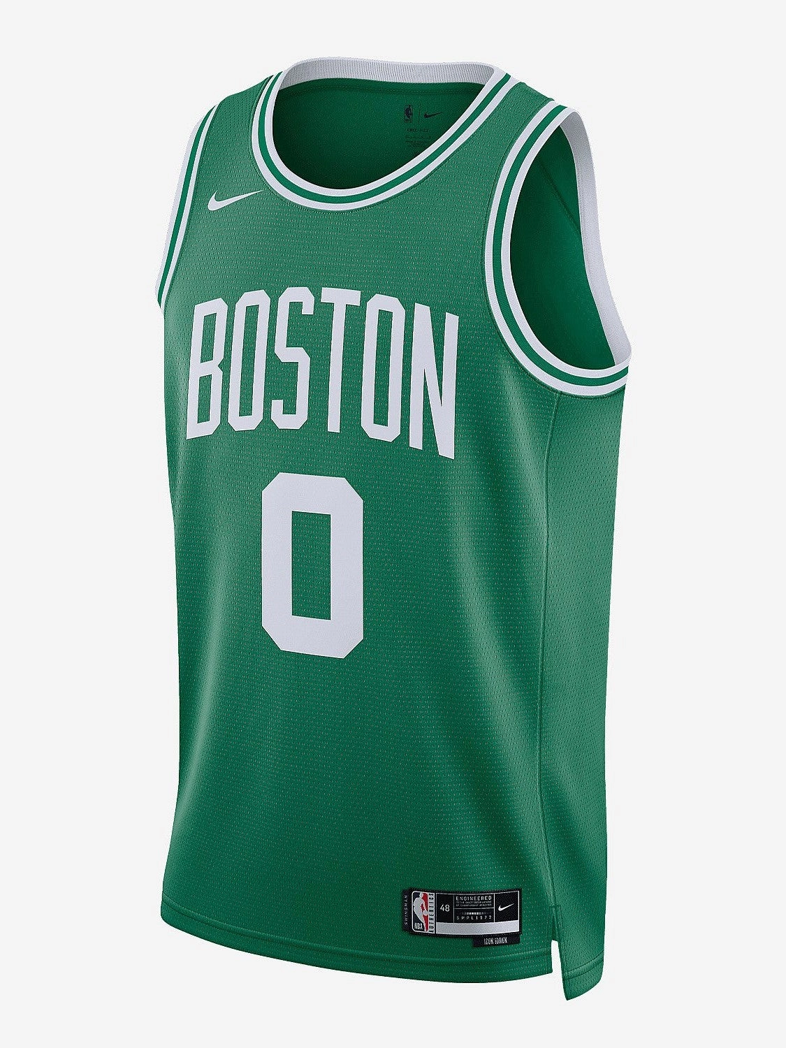 Recycled Polyester Thread NBA Boston Celtics Jayson Tatum #0 Icon Edition Swingman Jersey