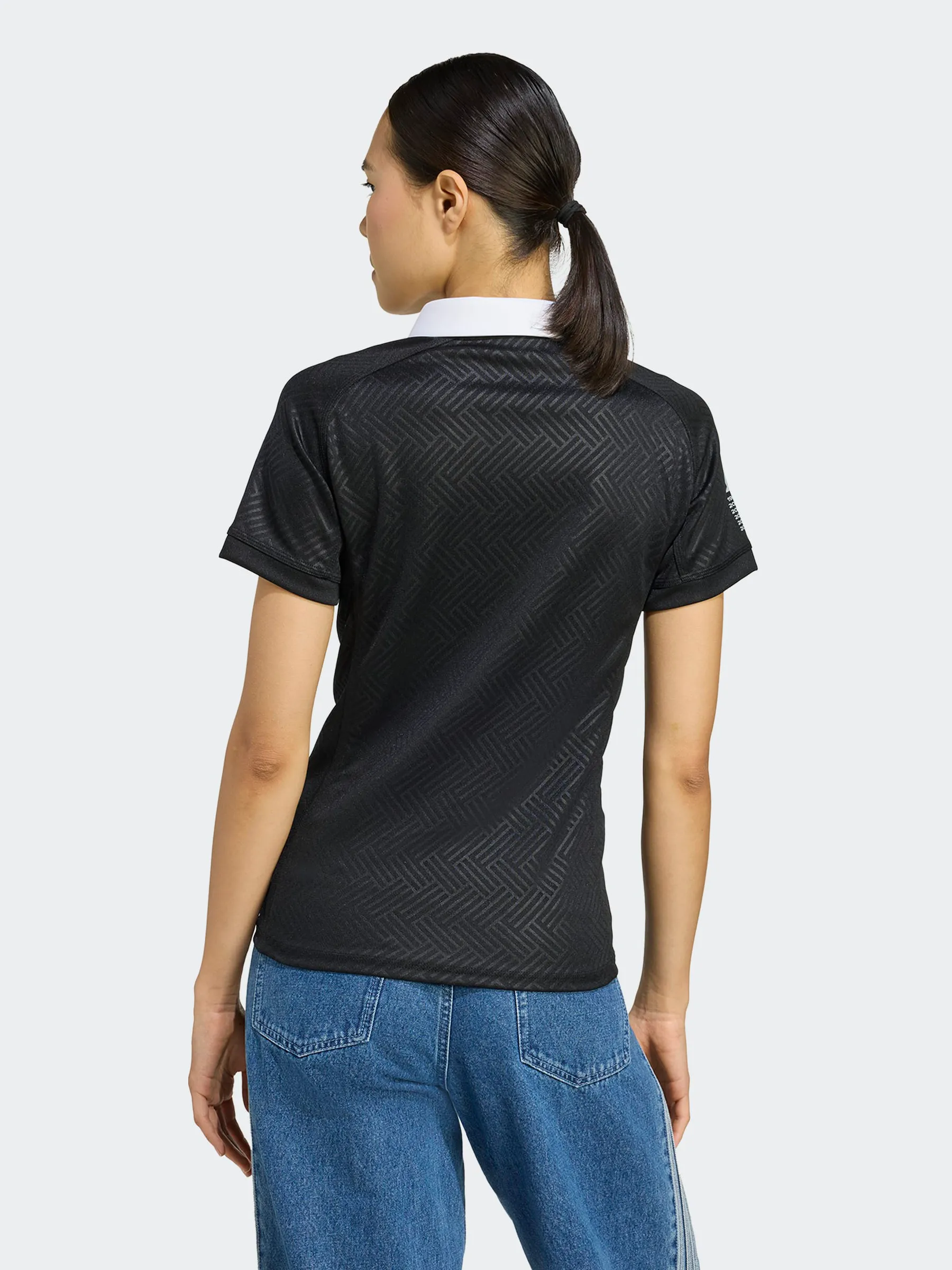 All Purpose Design Hidden Pocket Design Black Ferns Home Jersey Womens